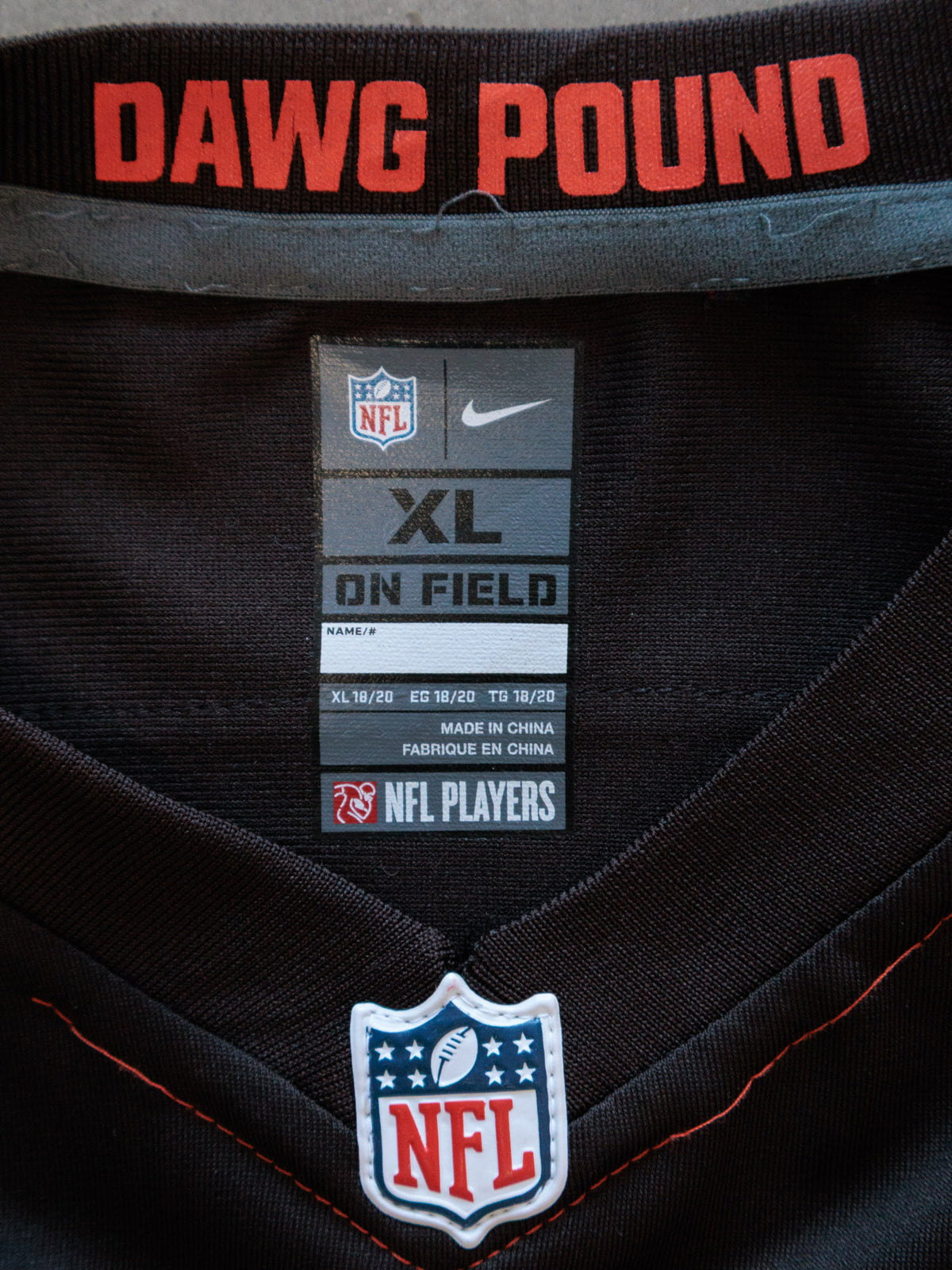 Black Nike Cleveland Browns Mayfield Jersey (XL)