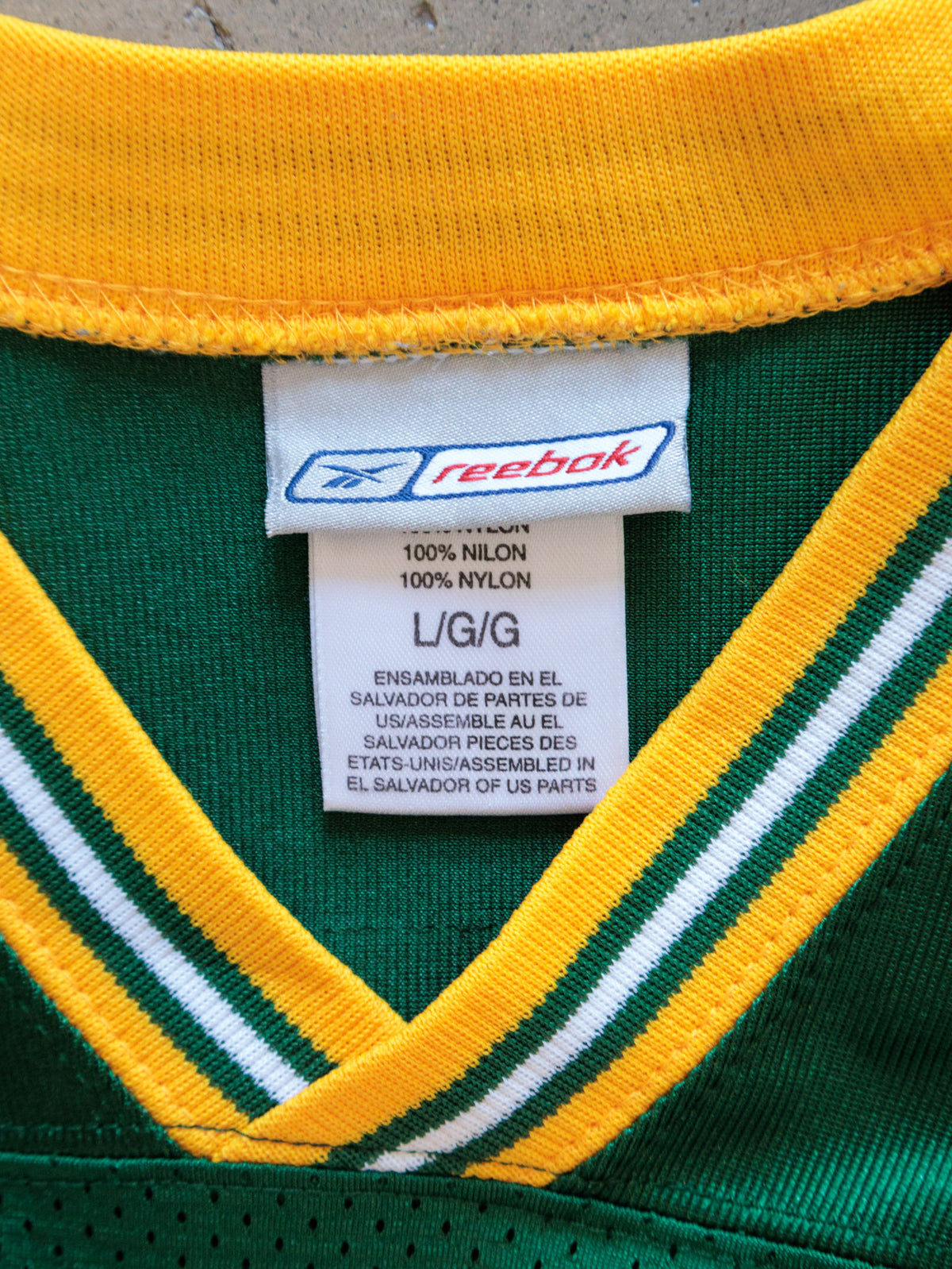 Vintage 00s Reebok Green Bay Packers Green Jersey (L)