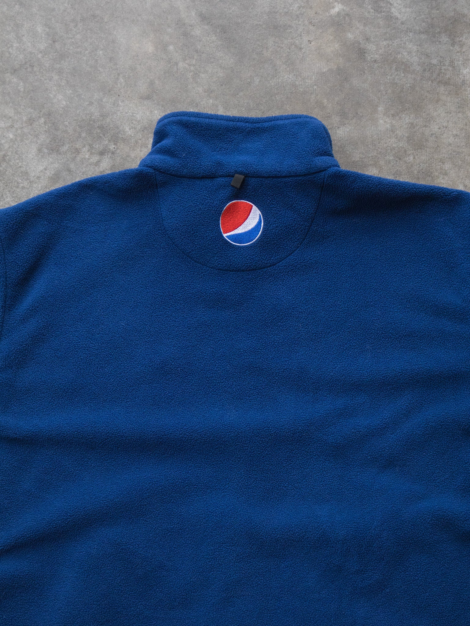 Vintage 00s Blue Pepsi Full Zip Fleece Sweatshirt (XL)