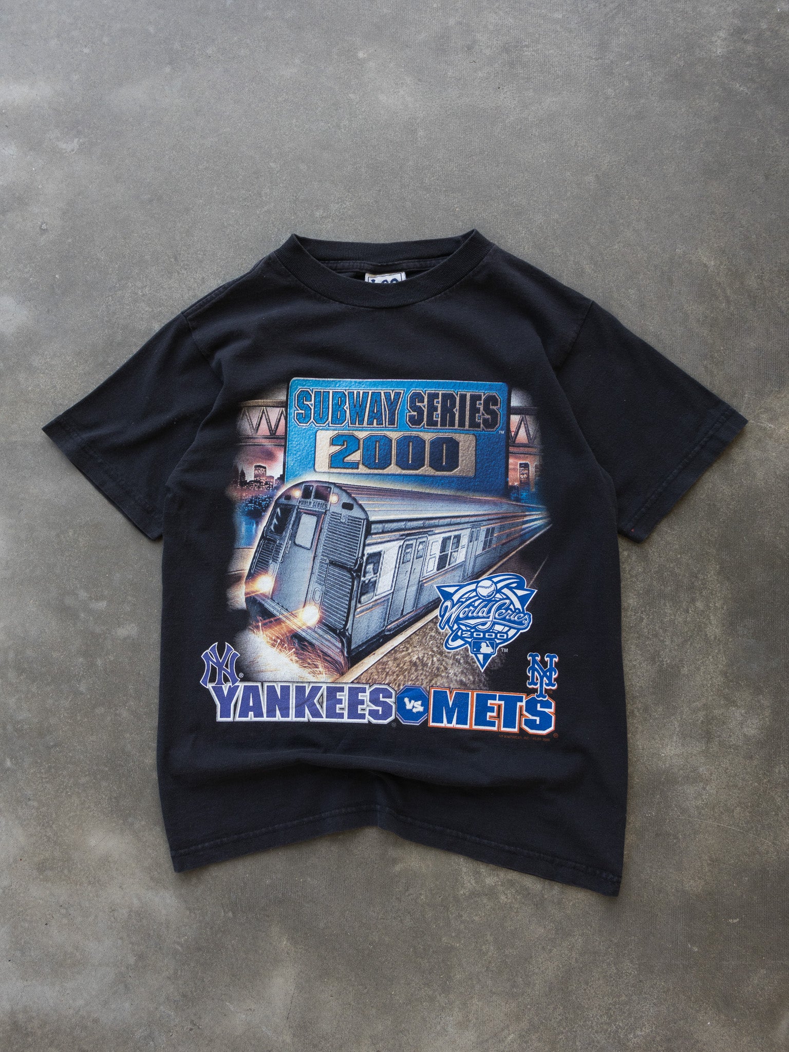 Vintage 2000 Yankees vs Mets Subway Series Tee (10-12Y)