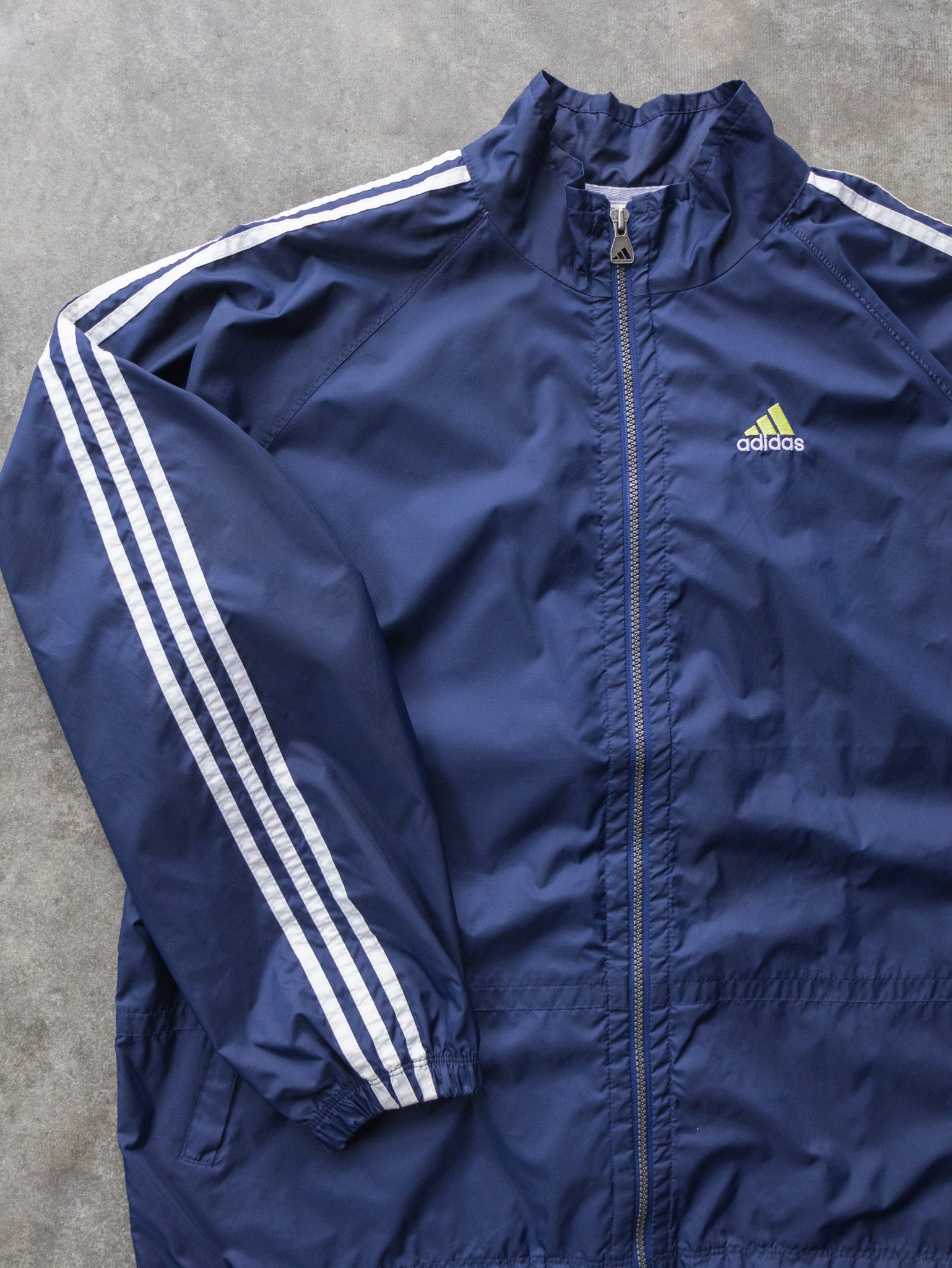Vintage 00s Navy Adidas Windbreaker Jacket (XL)