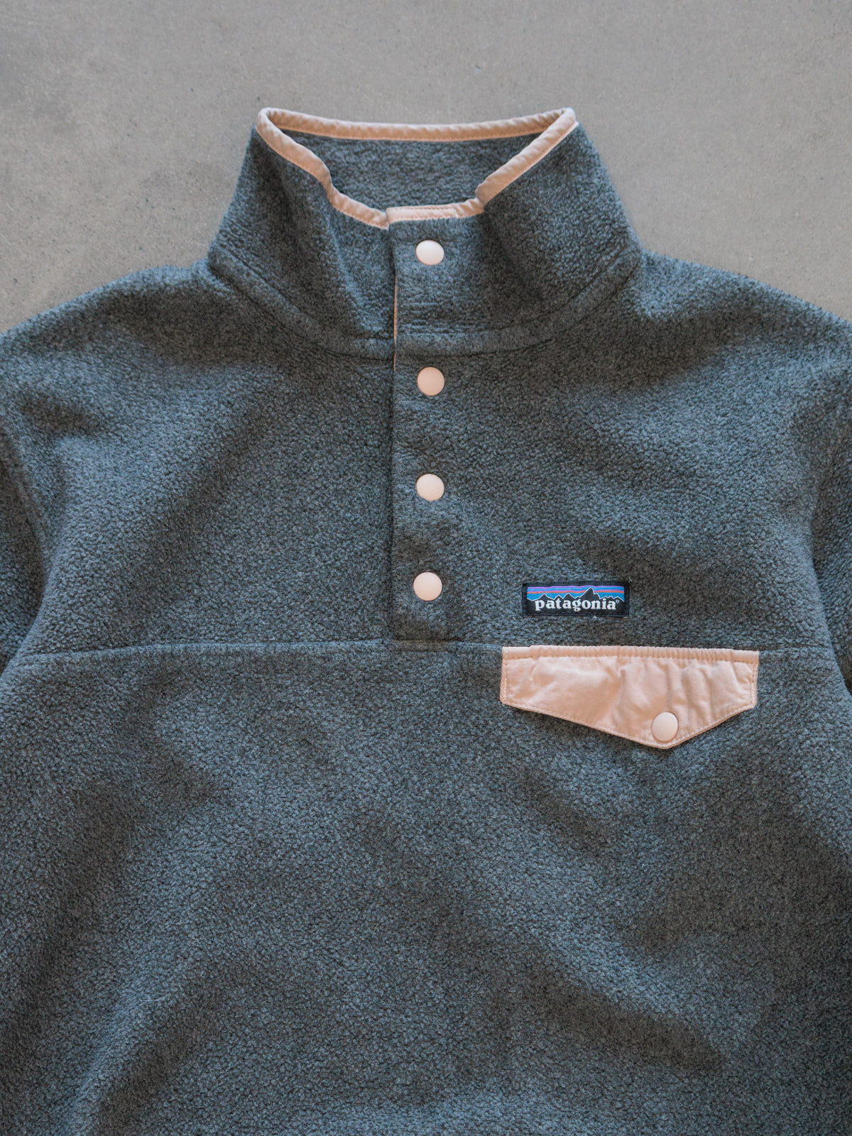 Grey Patagonia Fleece Sweatshirt (XS)