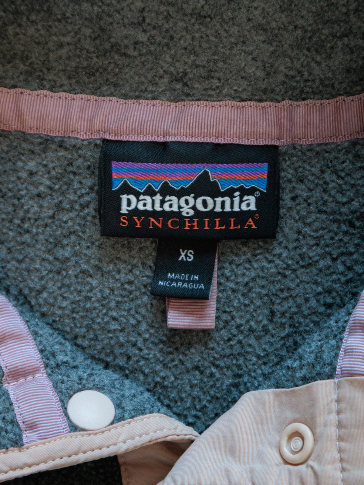 Grey Patagonia Fleece Sweatshirt (XS)
