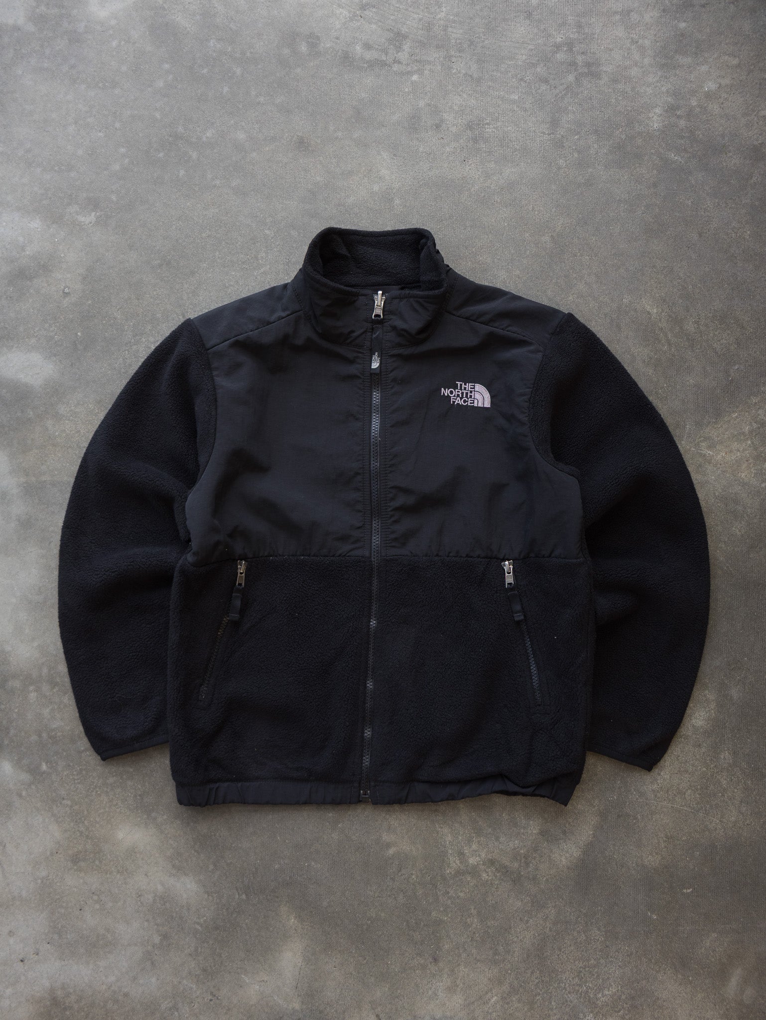 Vintage The North Face Black Denali Fleece Jacket (10–12Y)