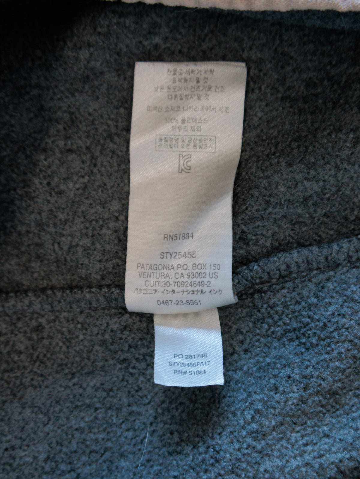 Grey Patagonia Fleece Sweatshirt (XS)