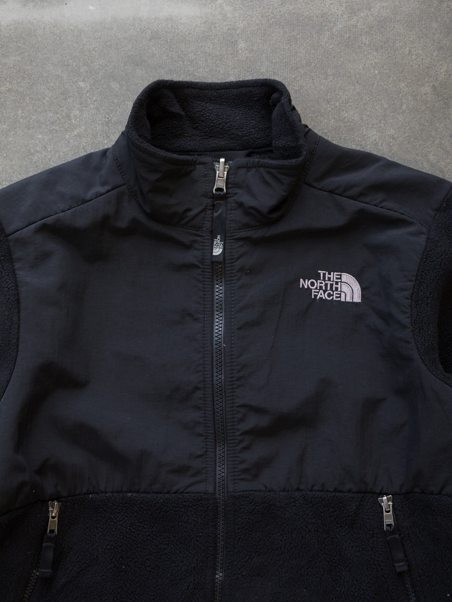 Vintage The North Face Black Denali Fleece Jacket (10–12Y)