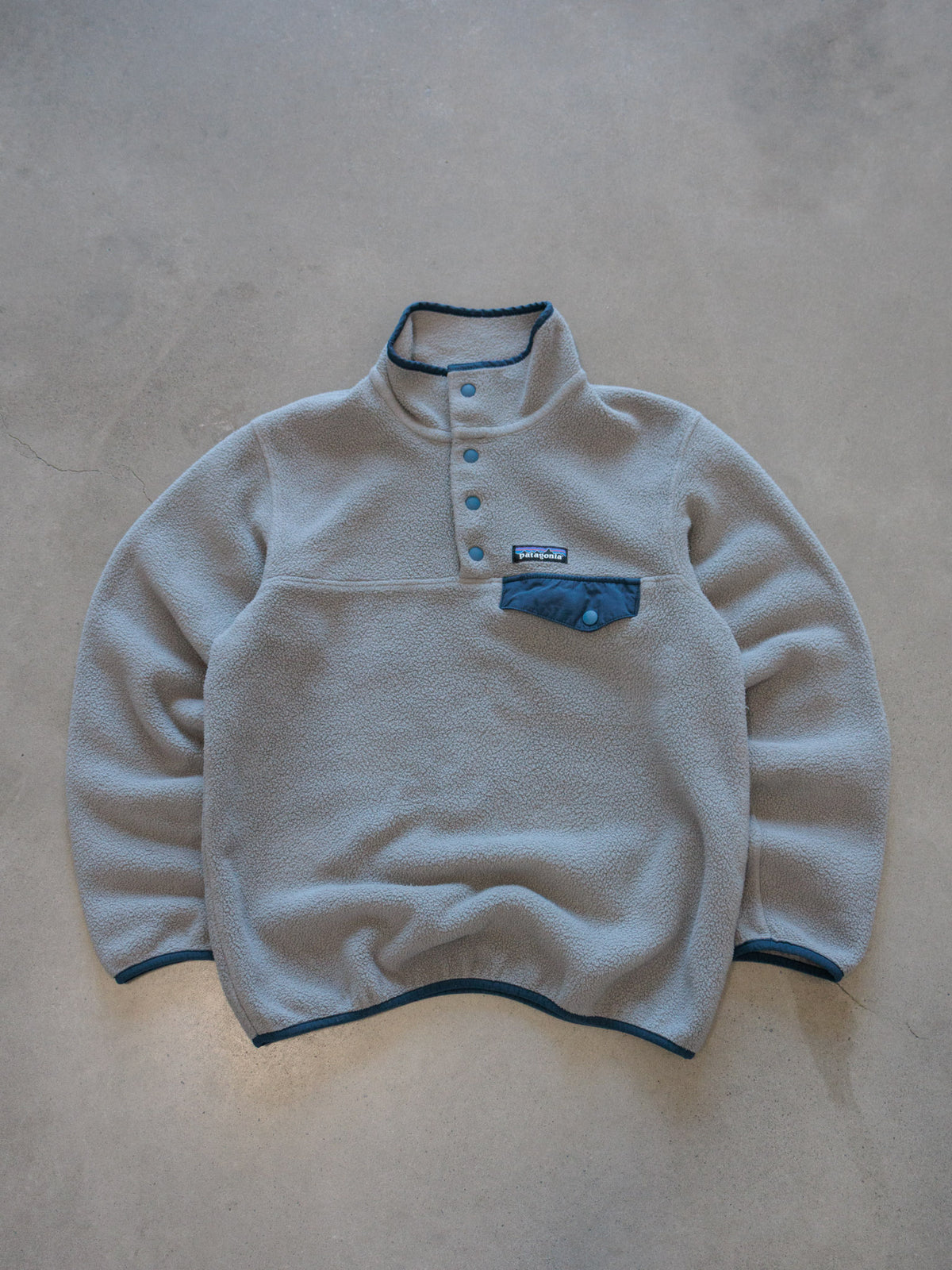 Vintage Grey Patagonia Synchilla Fleece Quarter Zip (XS)