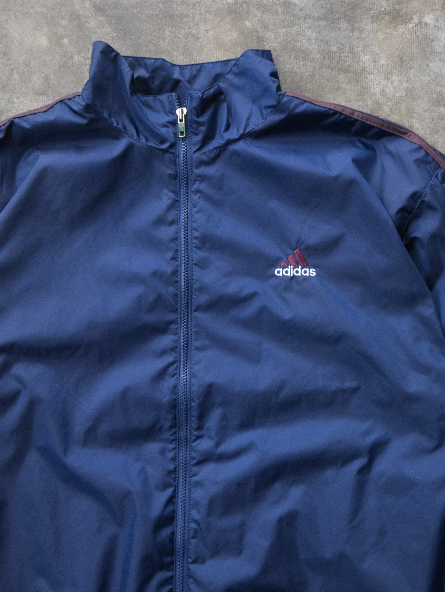 Vintage 00s Navy Adidas Windbreaker Jacket (L)
