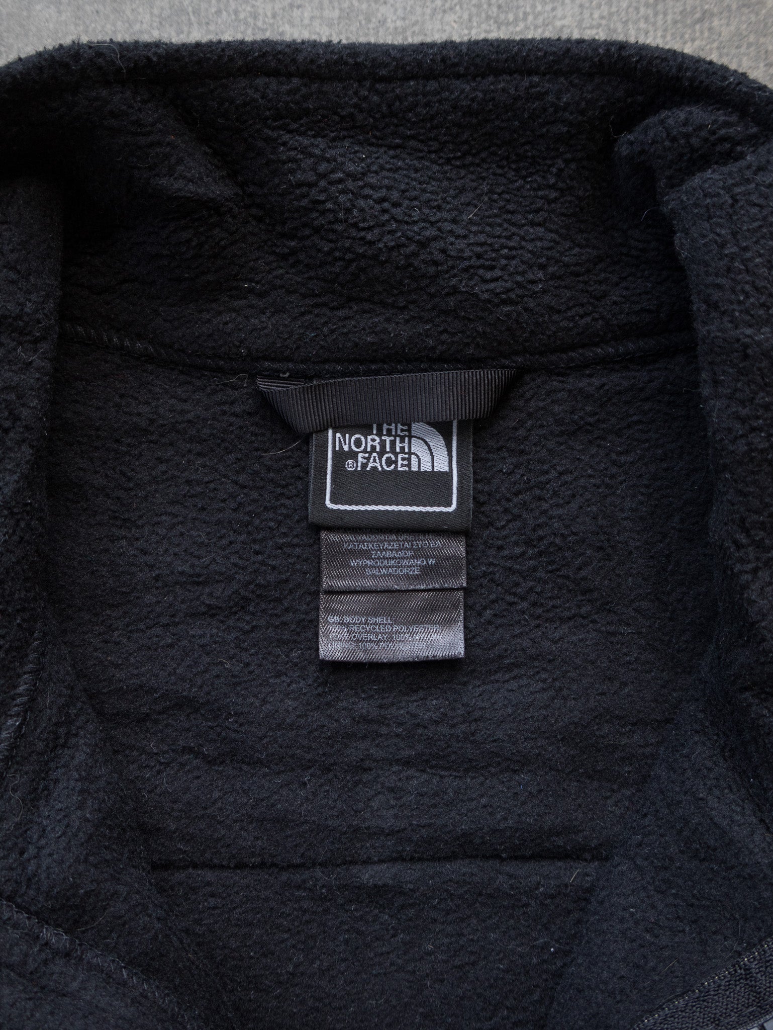 Vintage The North Face Black Denali Fleece Jacket (10–12Y)