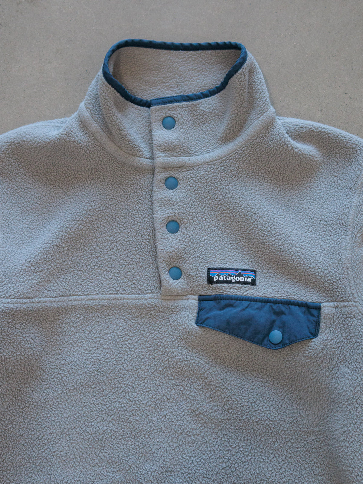 Vintage Grey Patagonia Synchilla Fleece Quarter Zip (XS)