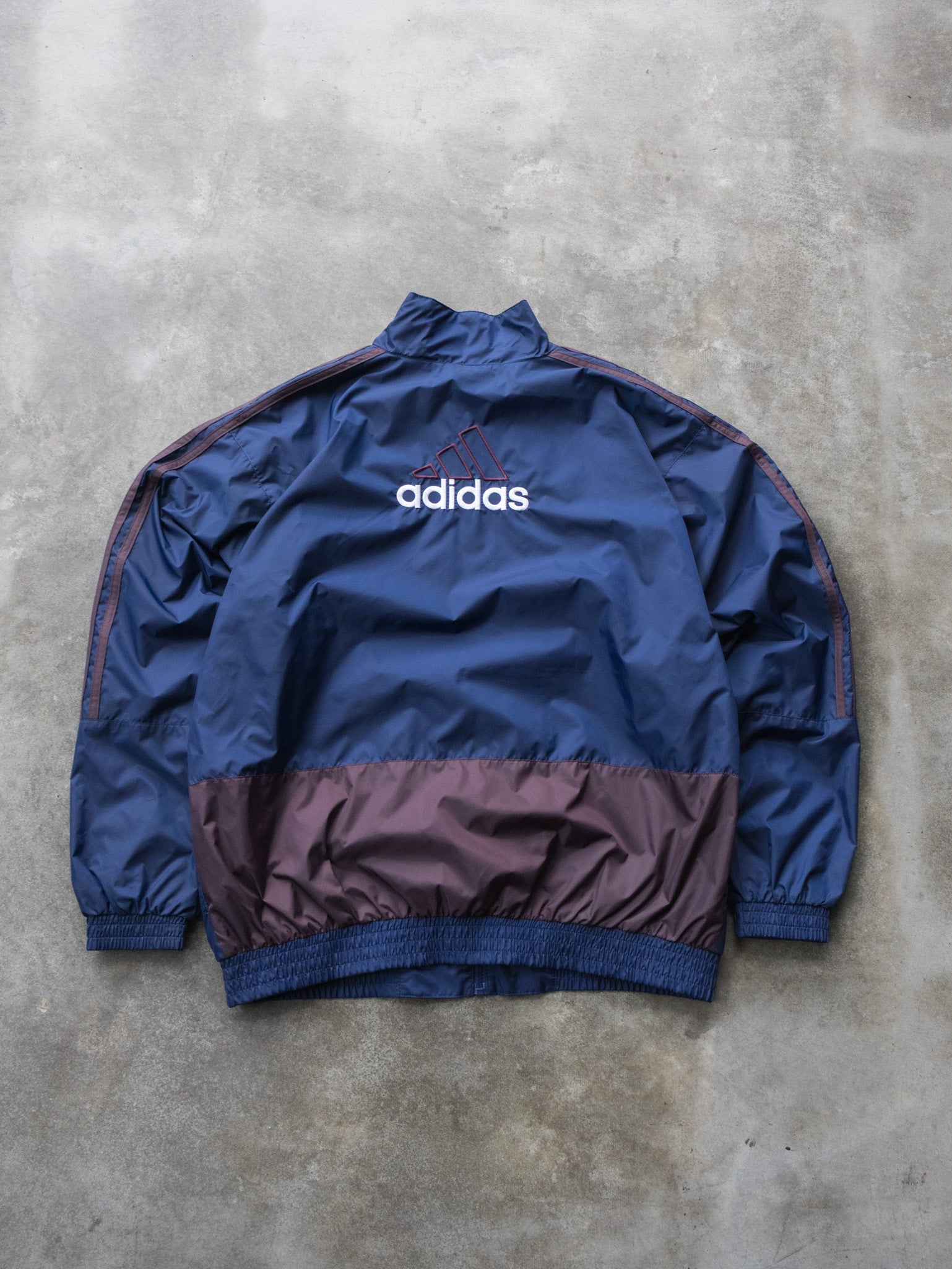 Vintage 00s Navy Adidas Windbreaker Jacket (L)