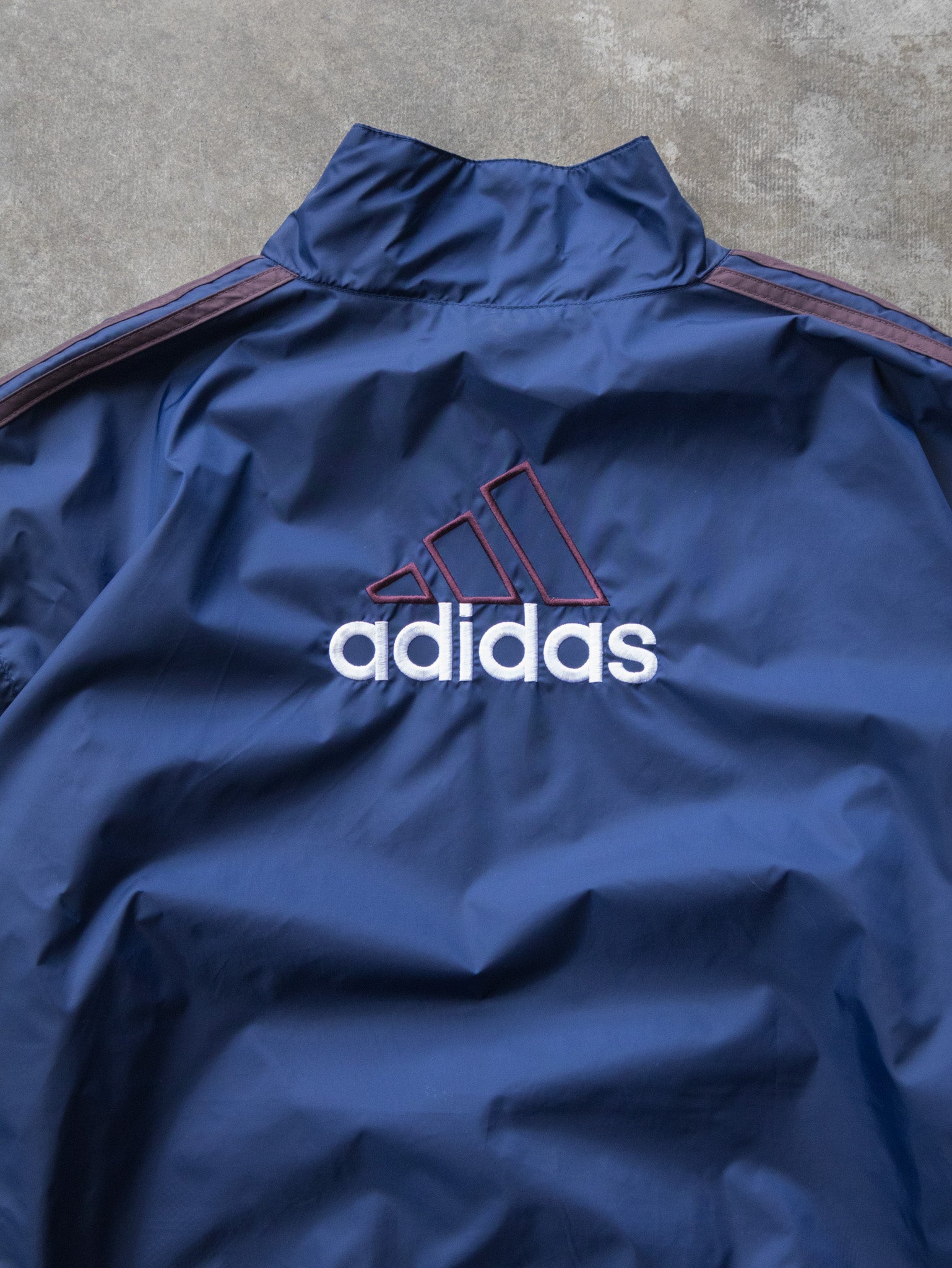 Vintage 00s Navy Adidas Windbreaker Jacket (L)