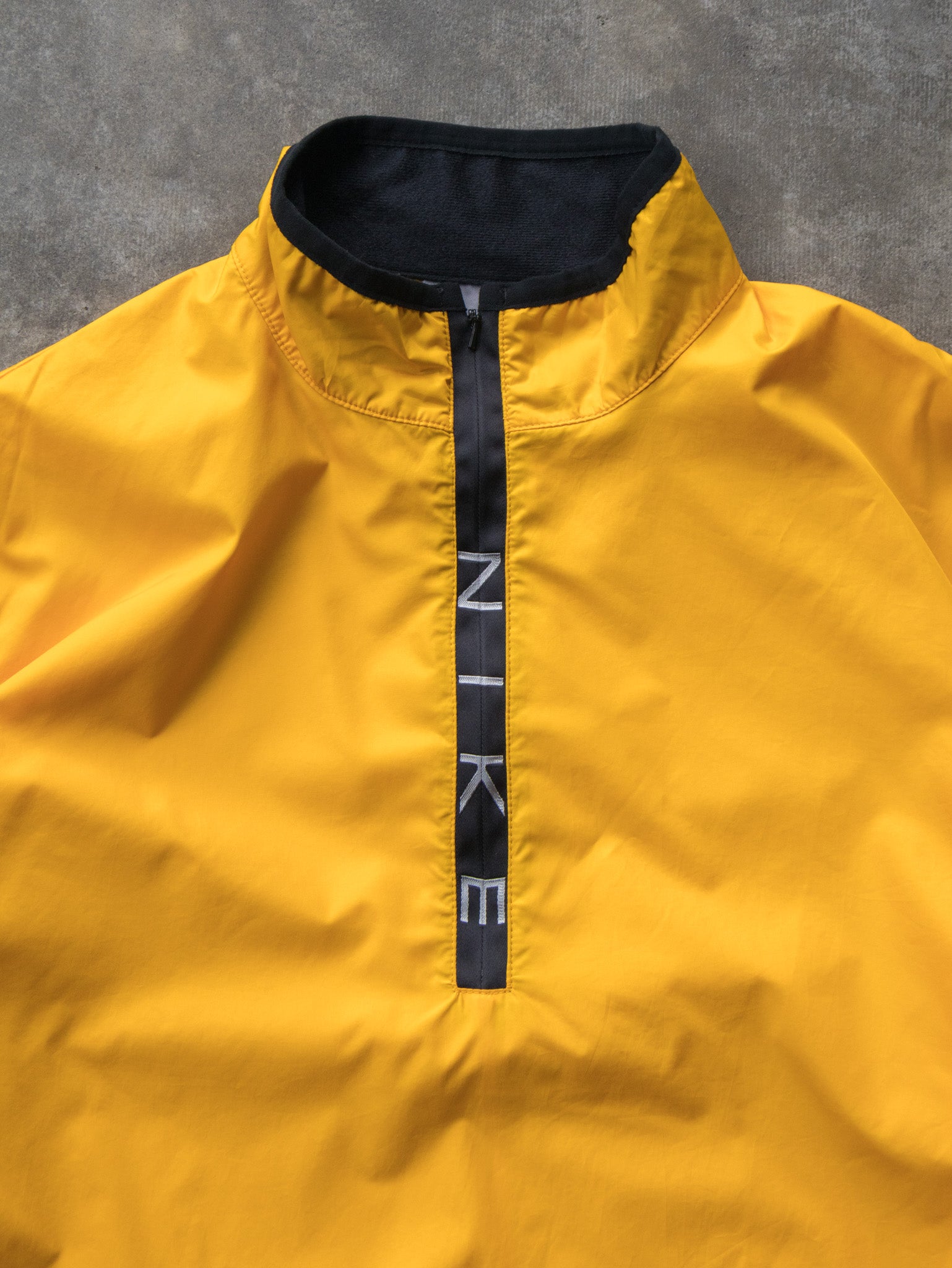 Vintage 00s Yellow Nike Half Zip Windbreaker (M)