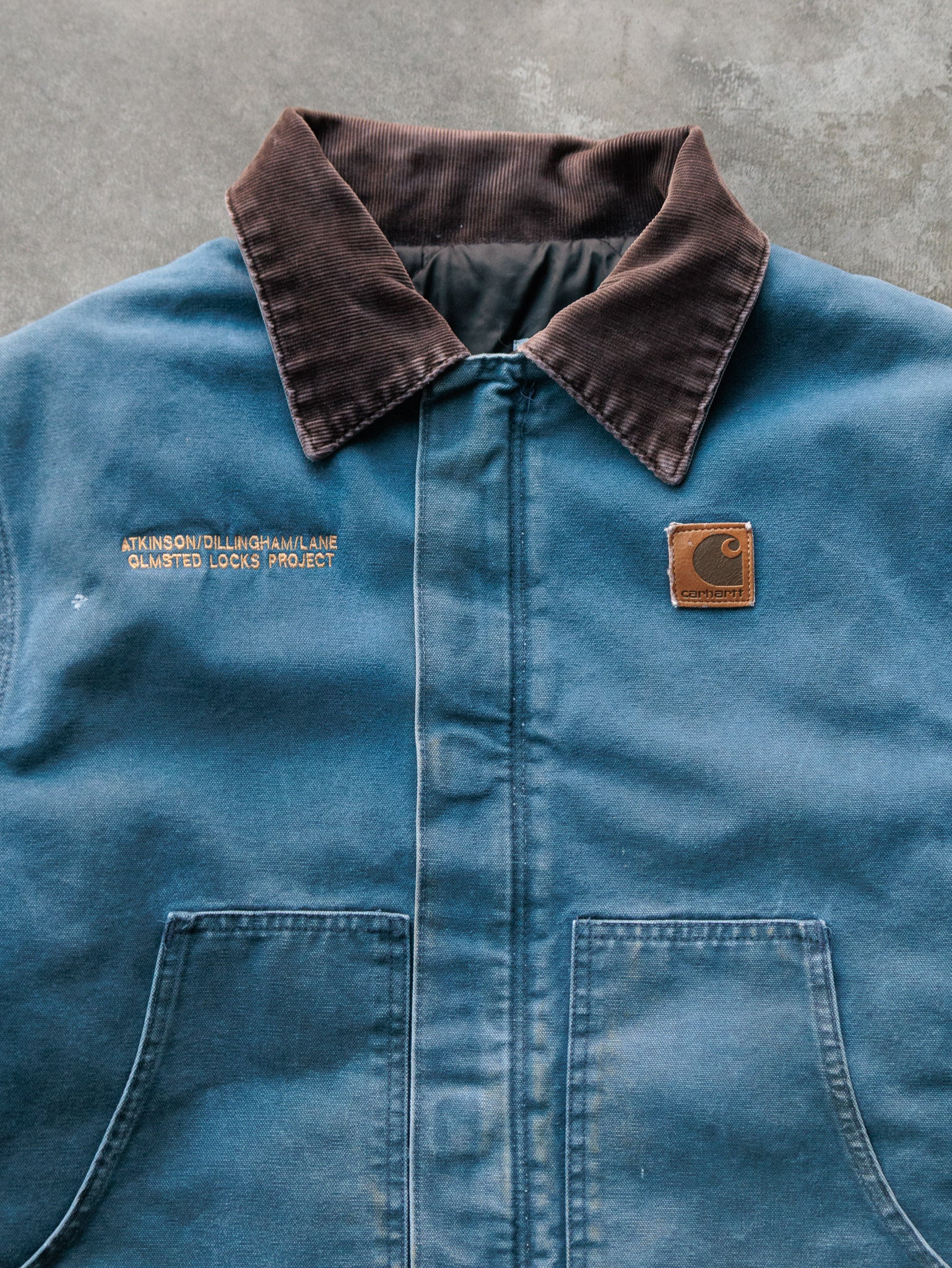 Vintage 1999 Carhartt J22 BLU 'Blue Sandstone' Traditional Jacket (XL)