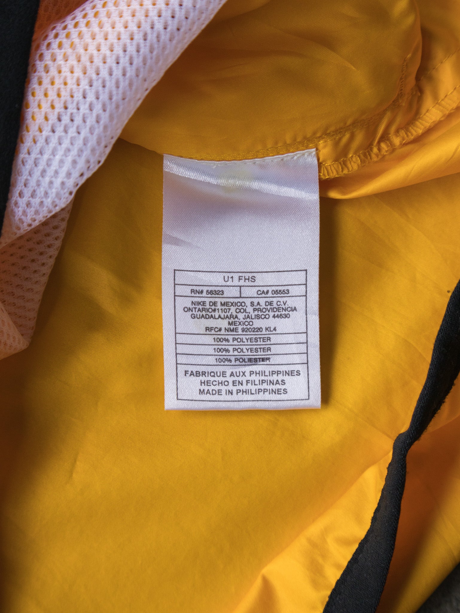 Vintage 00s Yellow Nike Half Zip Windbreaker (M)