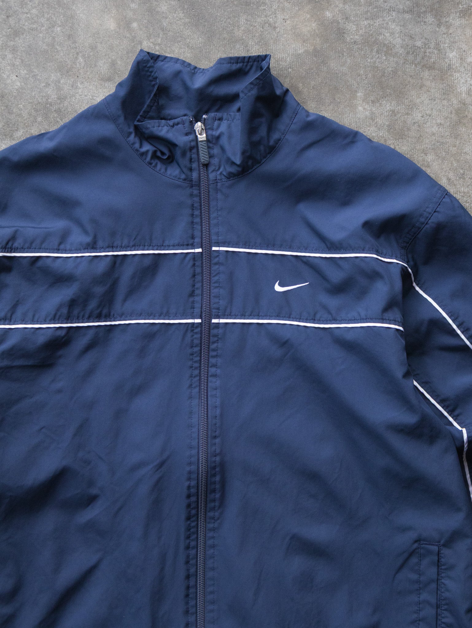 Vintage 00s Navy Nike Windbreaker Jacket (M)