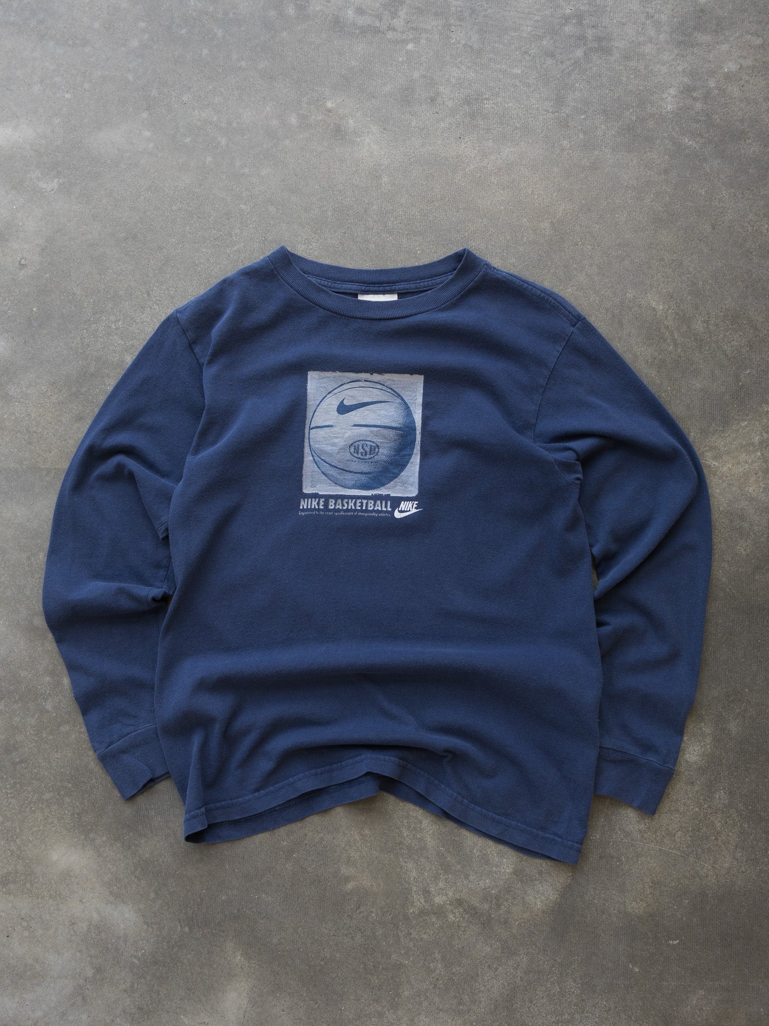 Vintage Navy Nike Basketball Long Sleeve (10–12Y)