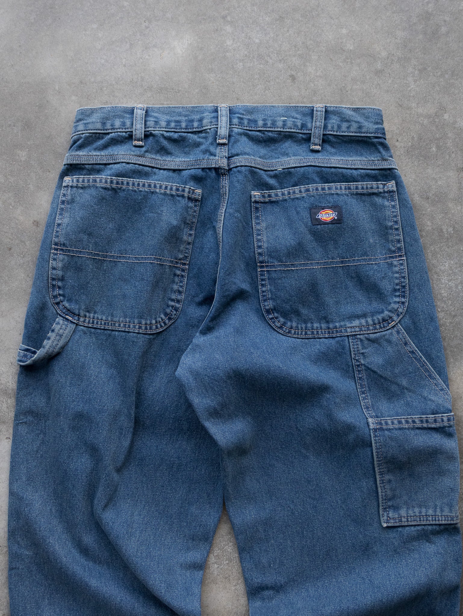 Vintage Dickies Blue Denim Carpenter Jeans (W32)