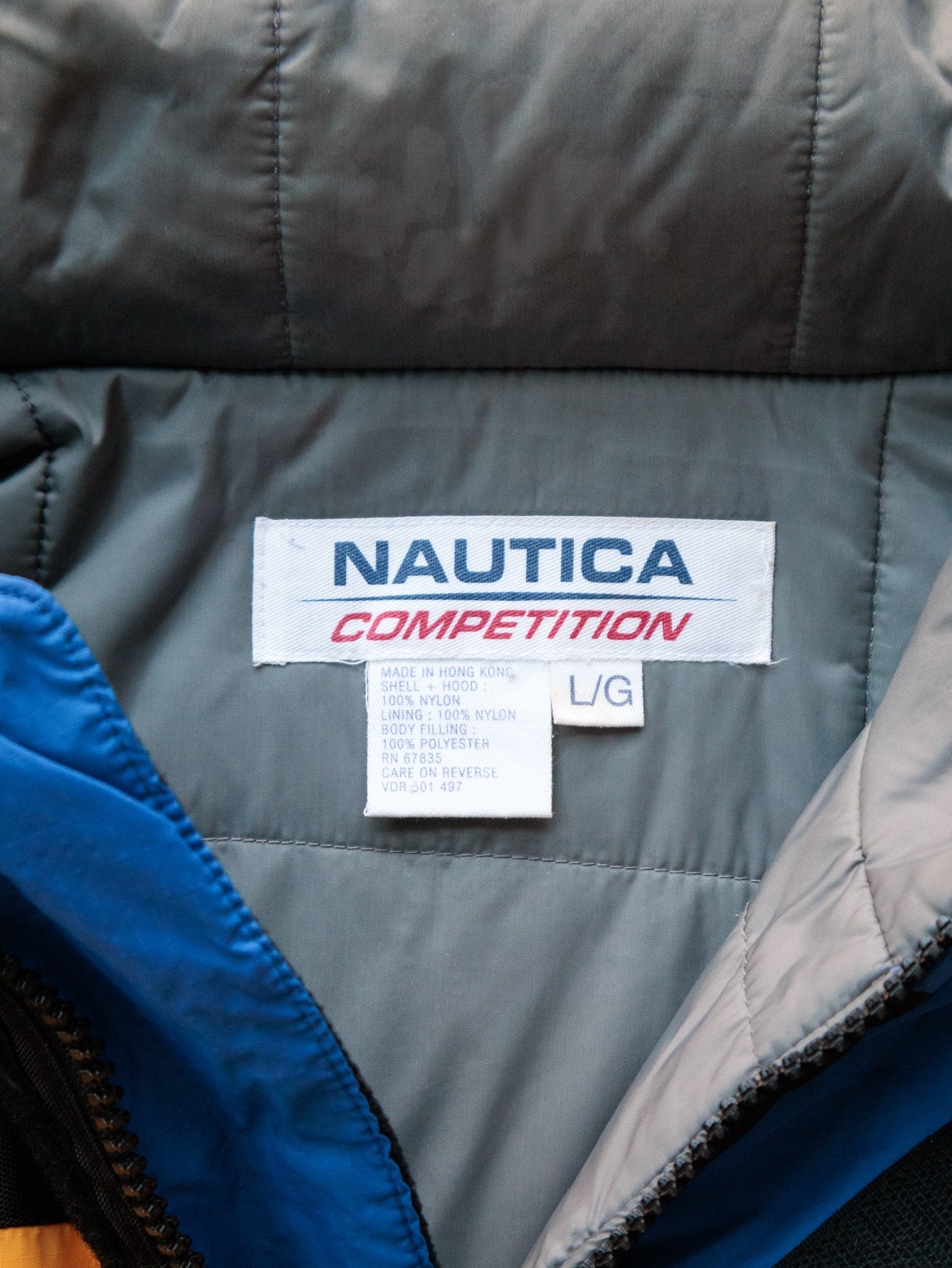 Vintage 90s Nautica Competition Technical Sailing Parka Jacket (L)