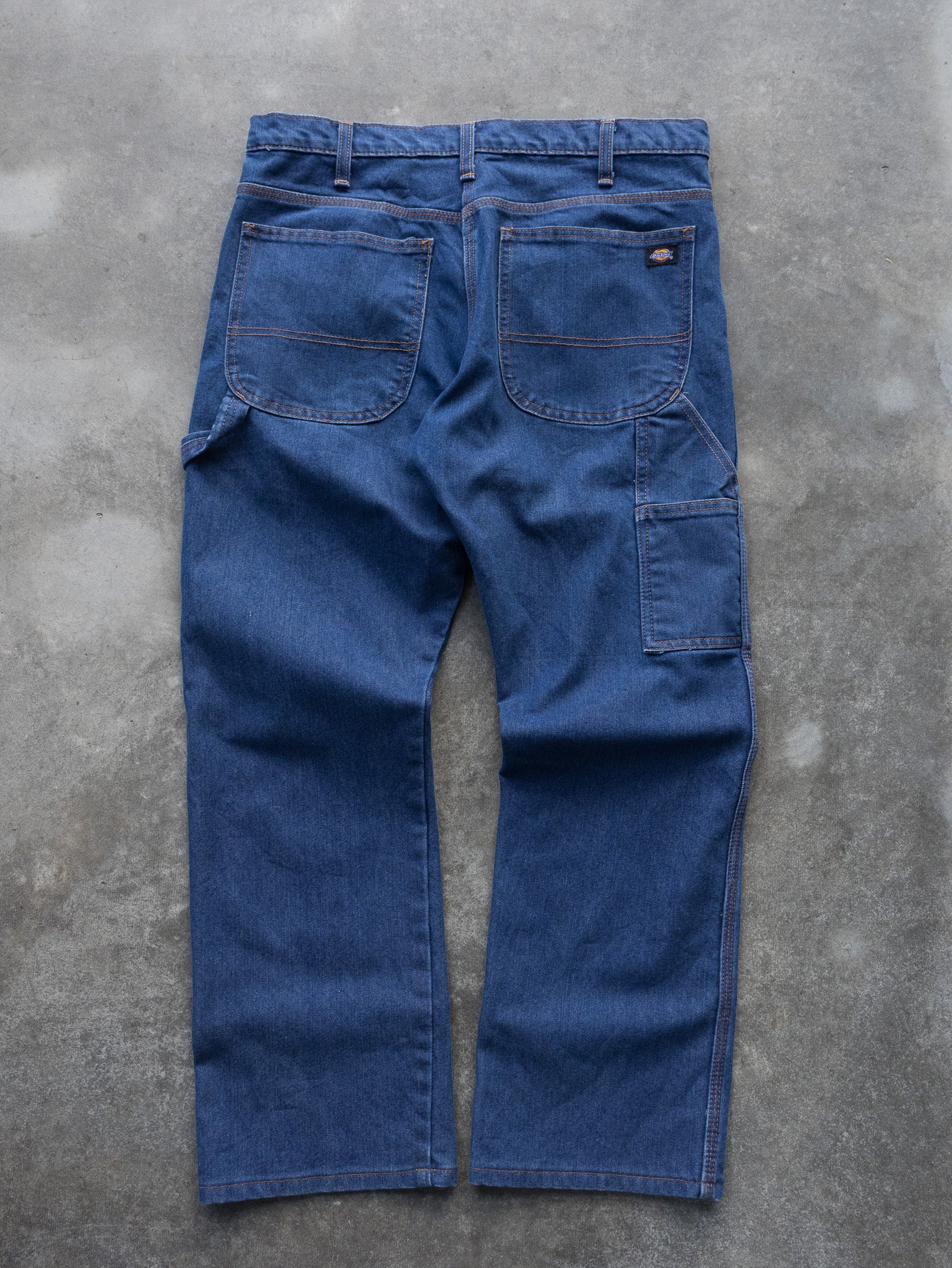 Vintage Dickies Blue Flex Denim Carpenter Jeans (W34)