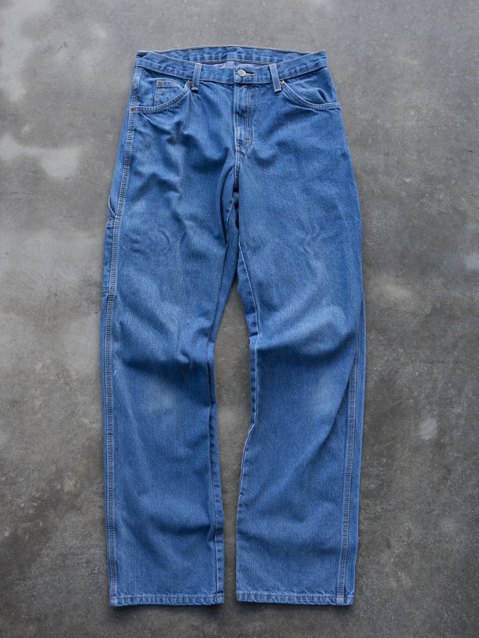 Vintage Dickies Mid-Wash Denim Carpenter Jeans (W30)