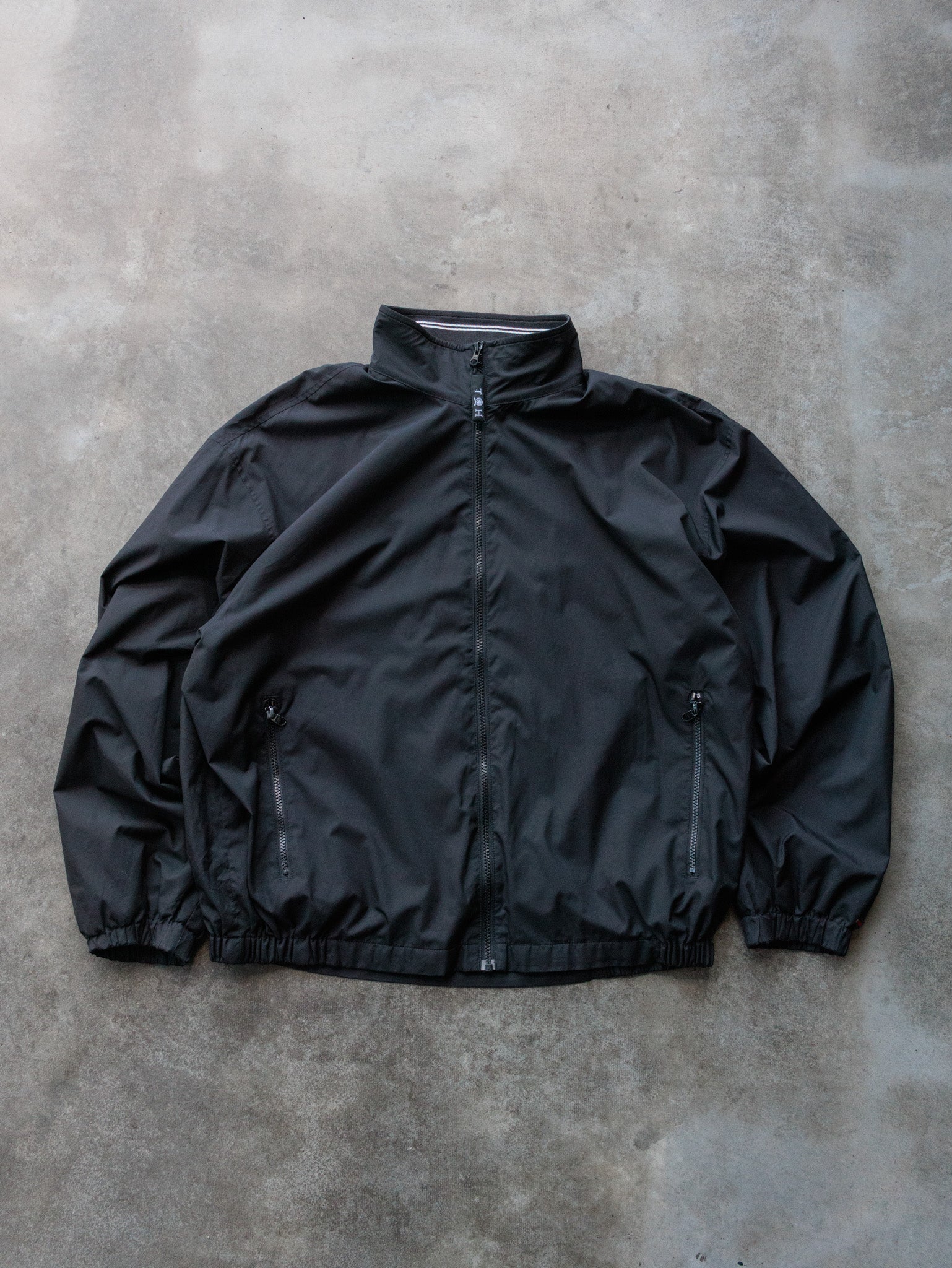 Vintage 00s Black Tommy Hilfiger Golf Jacket (XL)