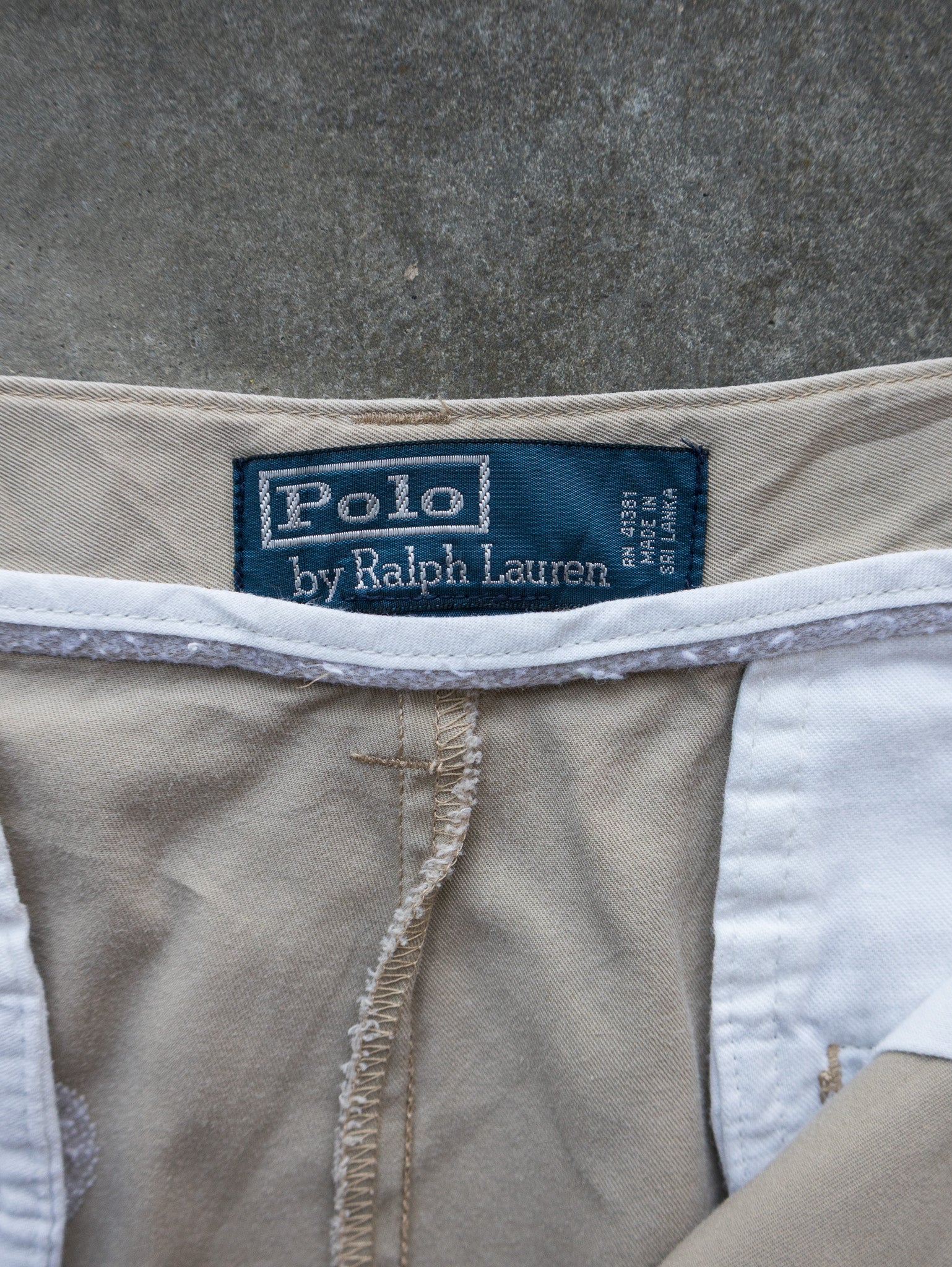 Vintage 90s Tan Polo Ralph Lauren Chino Shorts (W34)