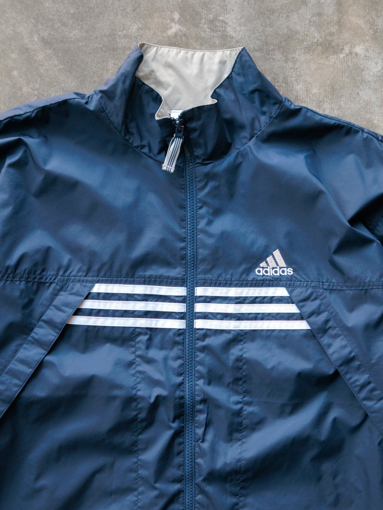 Vintage 00s Navy Adidas Track Jacket (L)