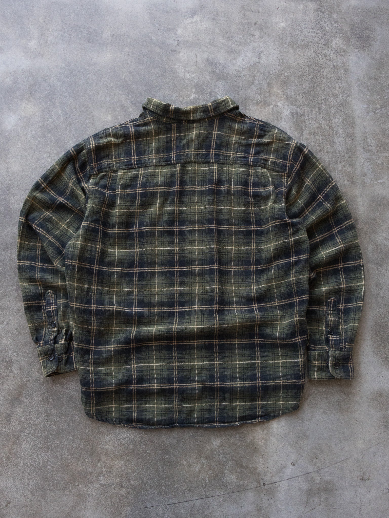 Vintage Timberland Green Check Flannel Shirt (XL)