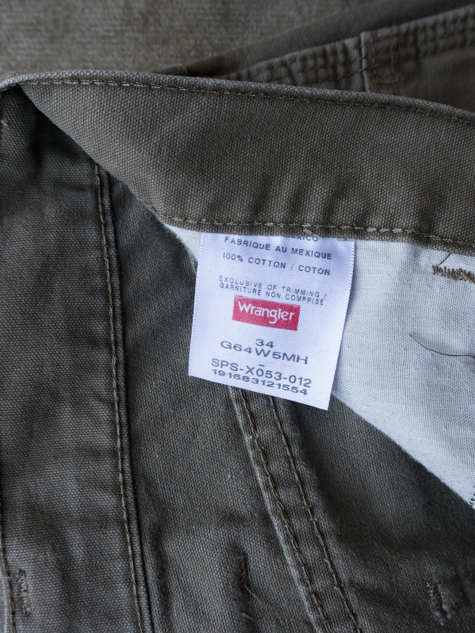 Vintage Green Wrangler Carpenter Shorts (W34)