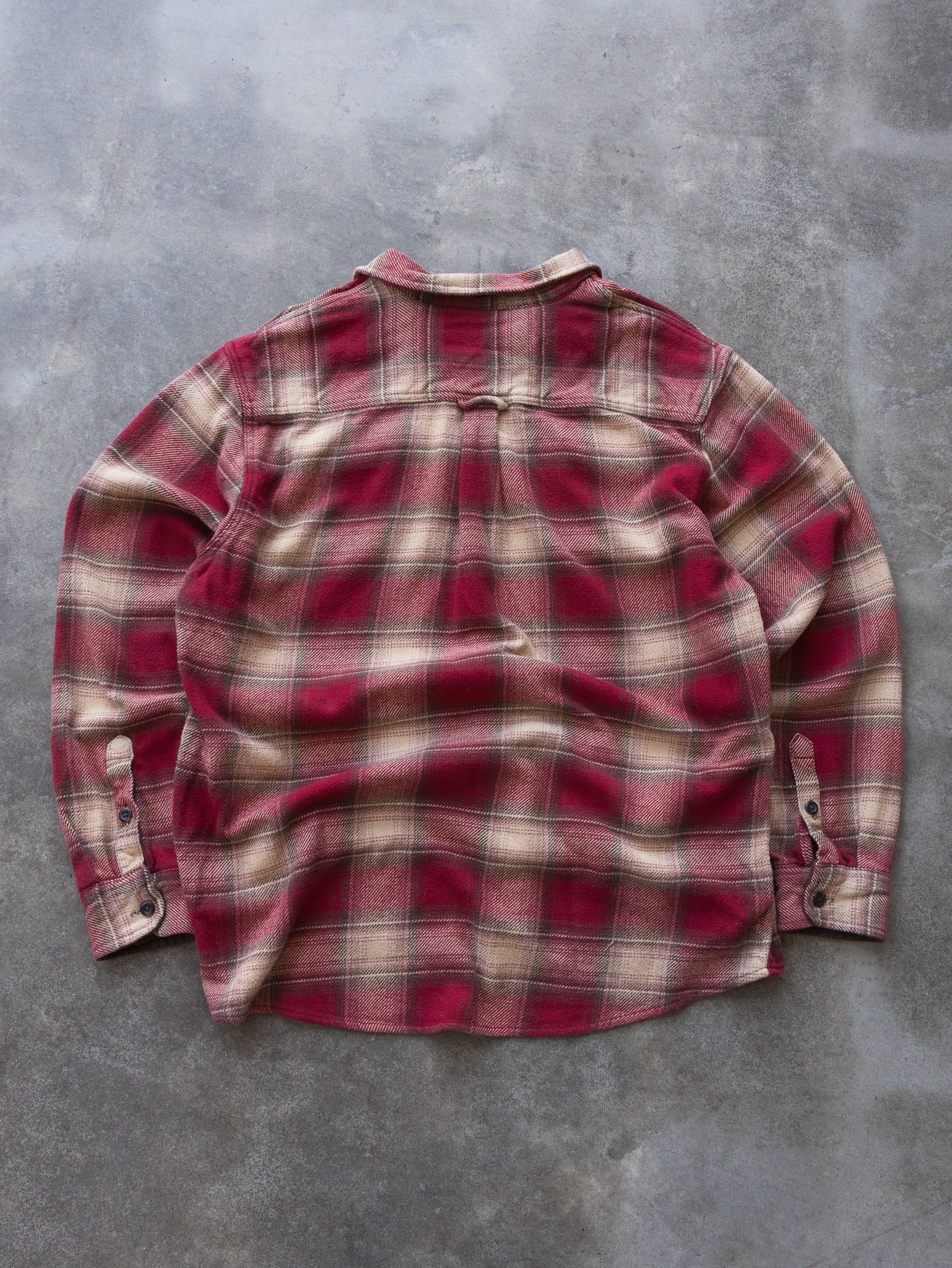 Vintage Orvis Red Check Flannel Shirt (XL)