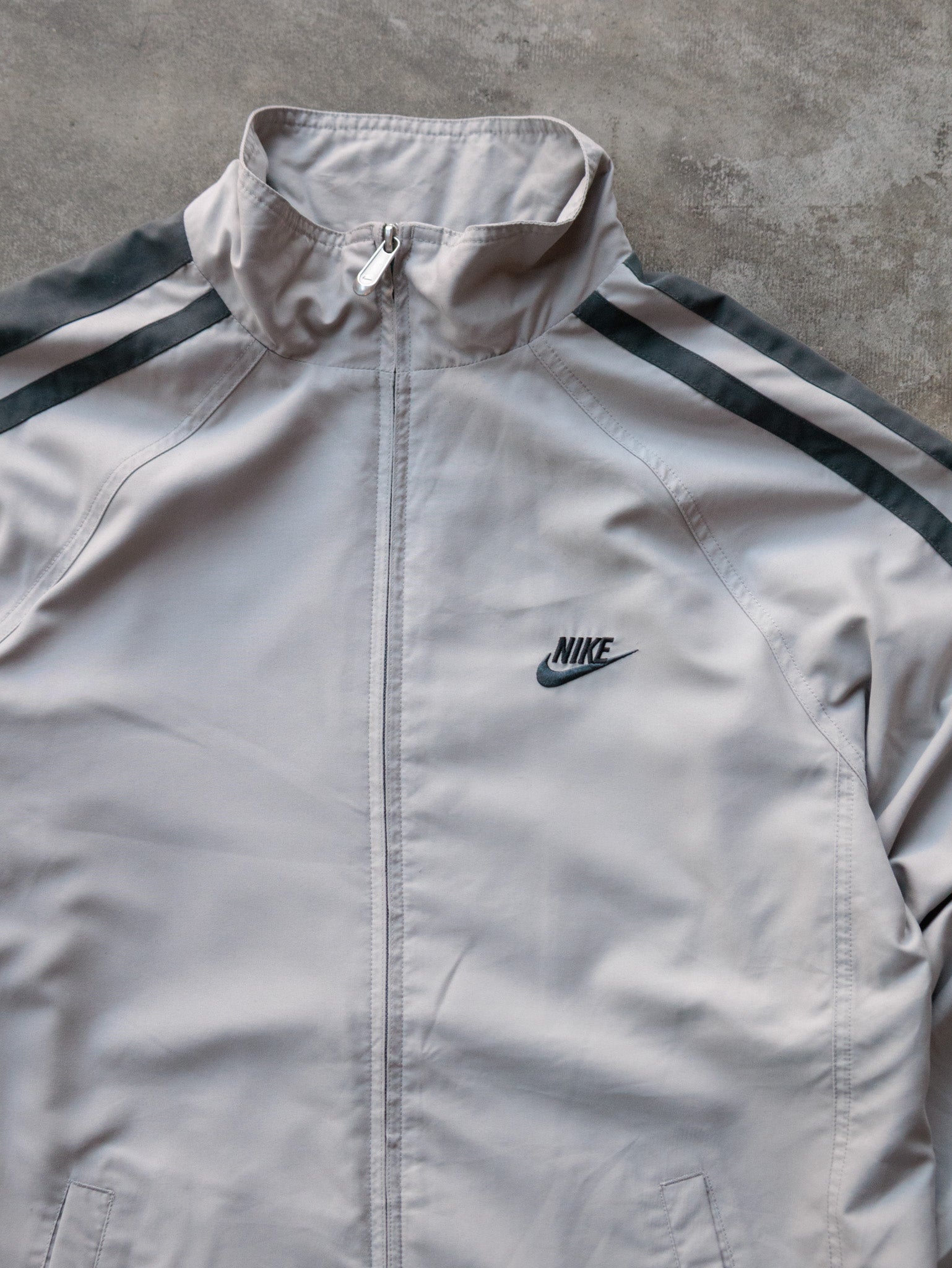 Vintage 00s Beige Nike Track Jacket (M)