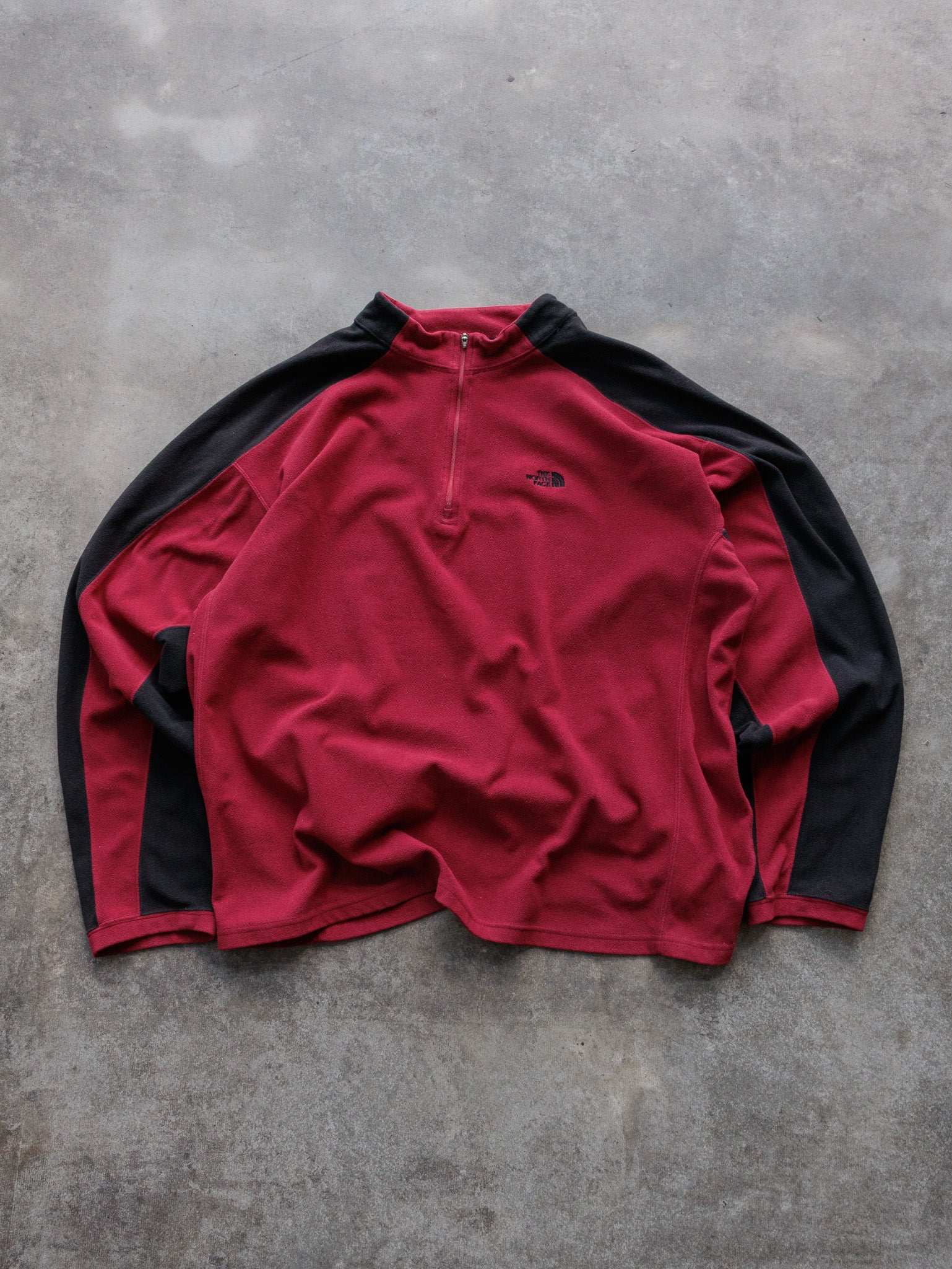 Vintage Red The North Face Fleece Quarter Zip (XL)