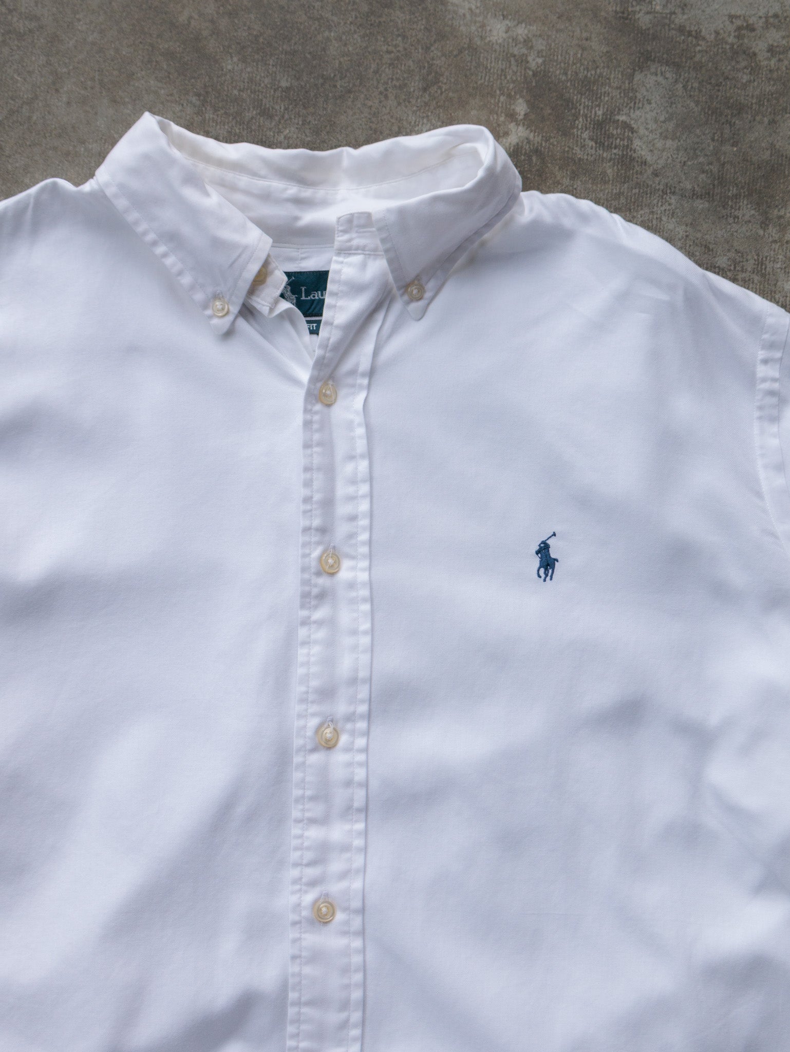 Vintage White Ralph Lauren Shirt (L)