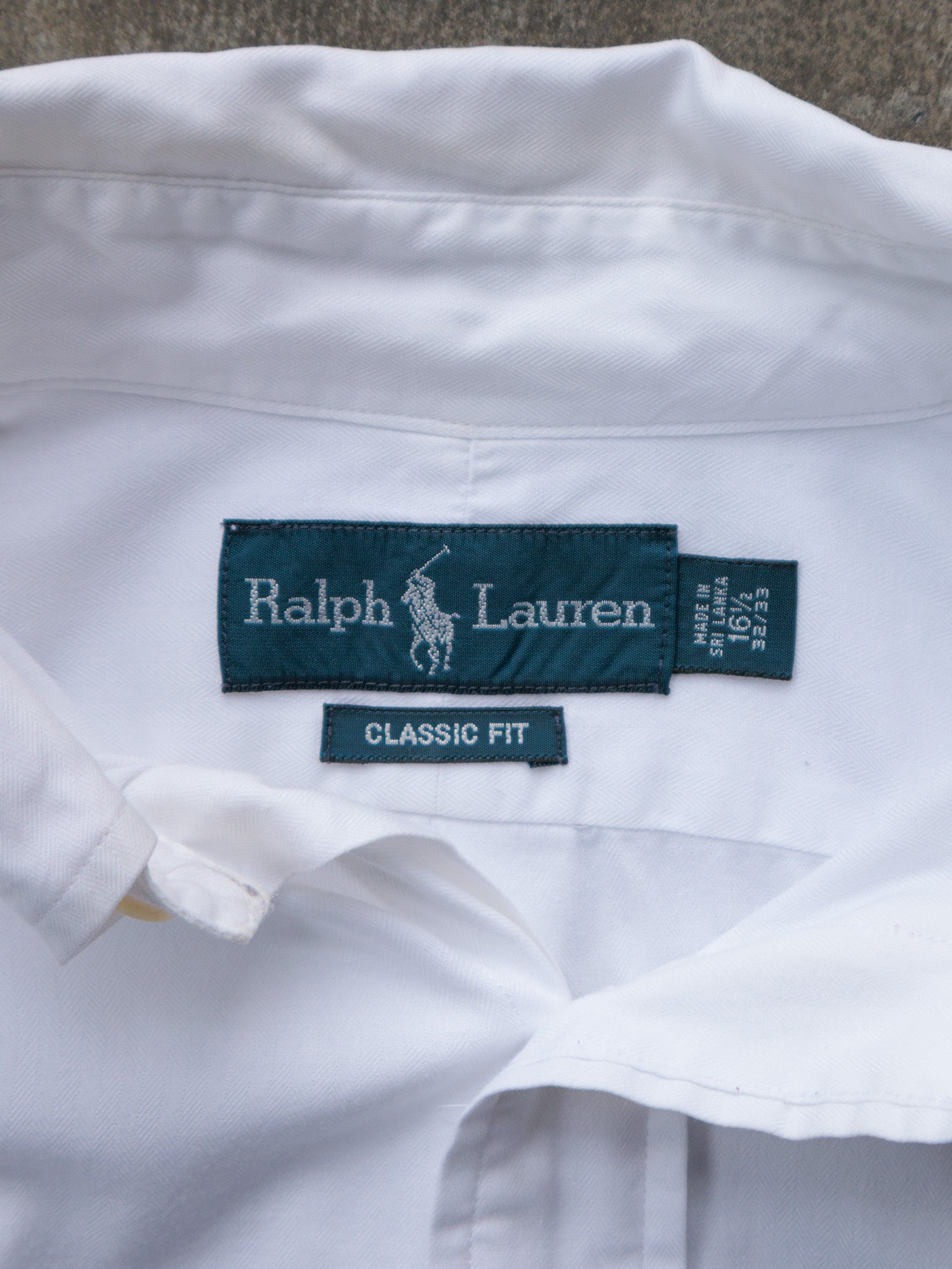 Vintage White Ralph Lauren Shirt (L)