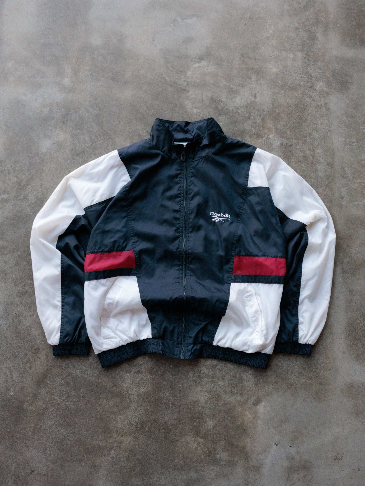 Vintage 90s Multicolor Reebok Track Jacket (L)