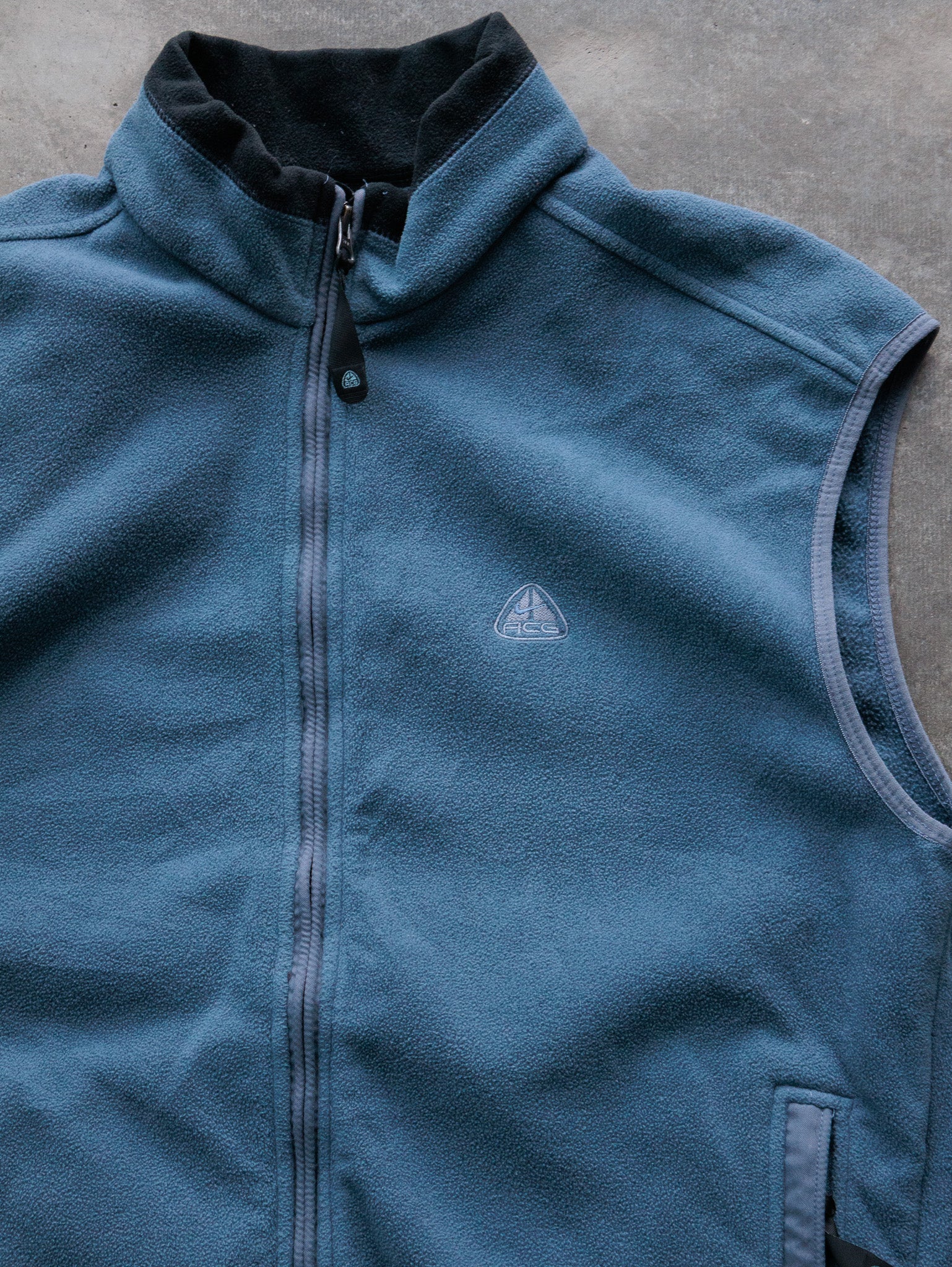 Vintage 00s Blue Nike ACG Fleece Vest (XL)