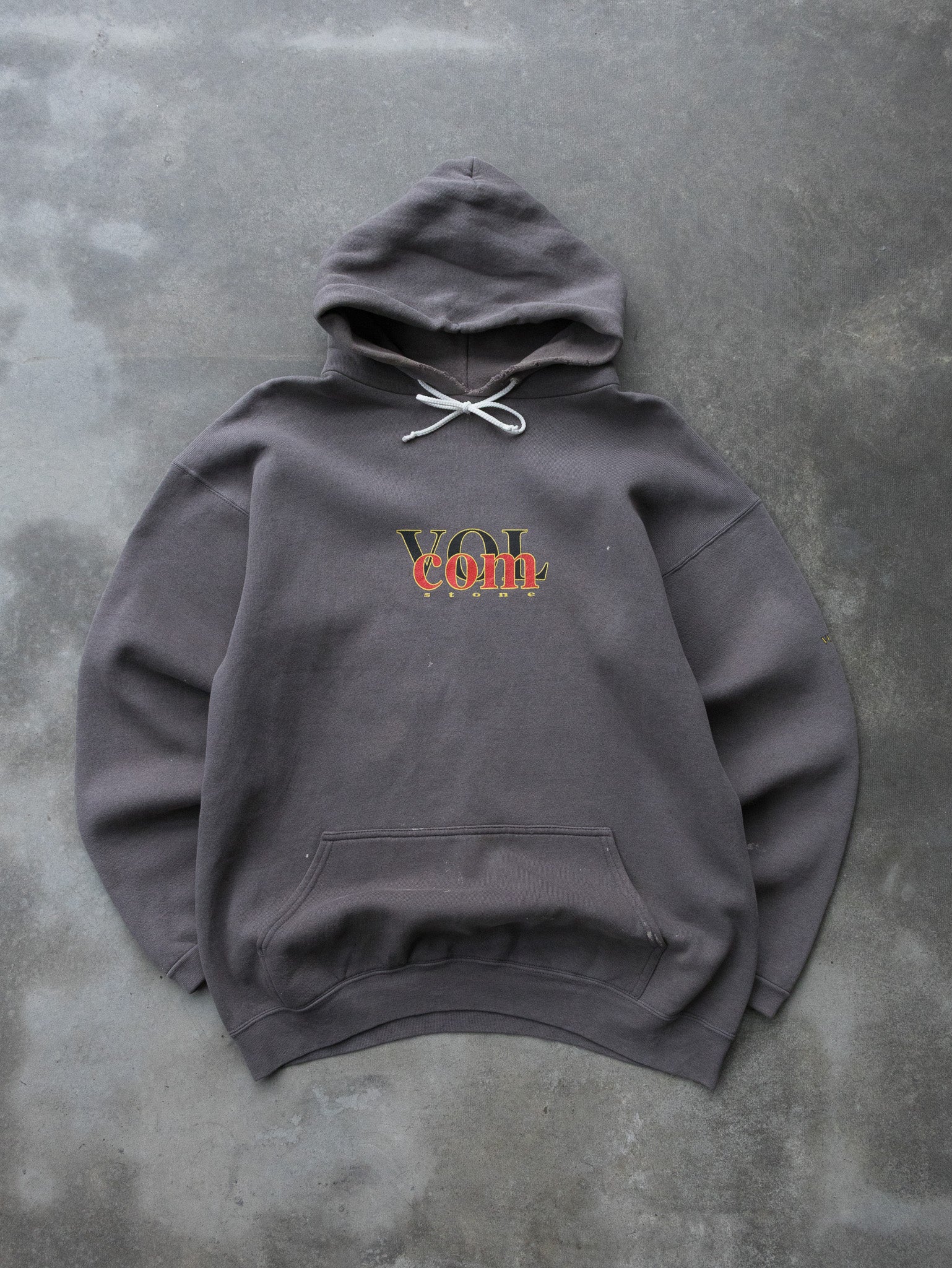 Vintage Volcom Grey Hoodie (M)