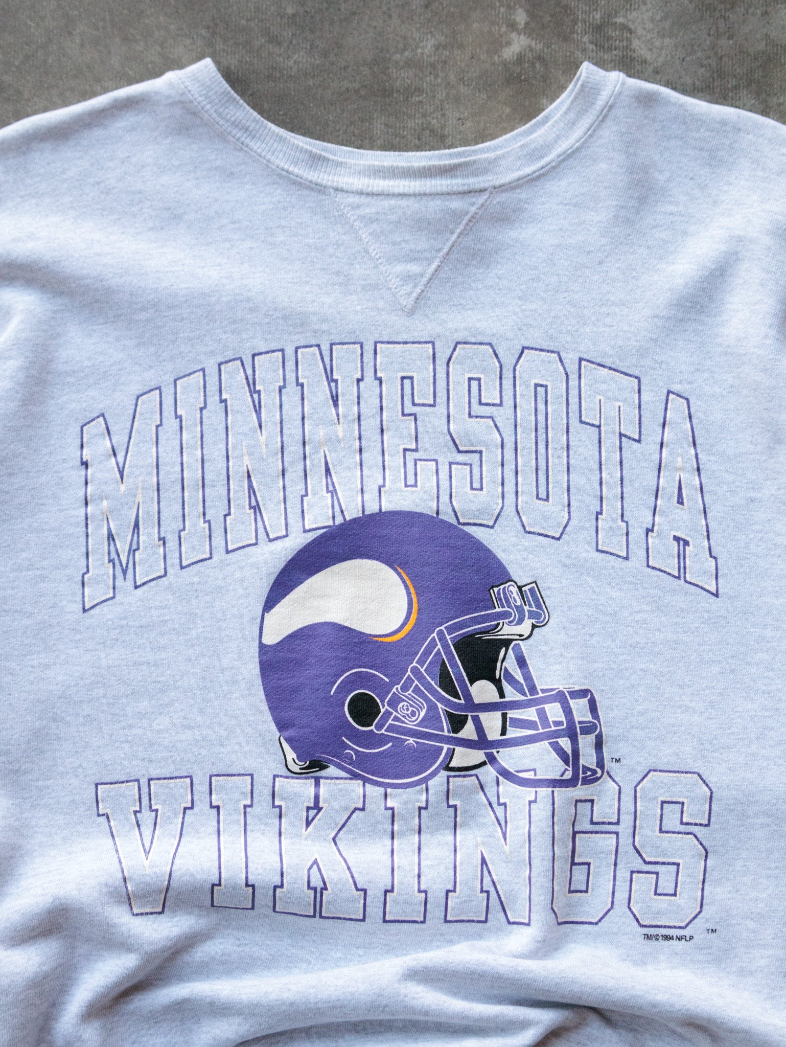 Vintage 1994 Grey Champion Minnesota Vikings Sweatshirt (XL)