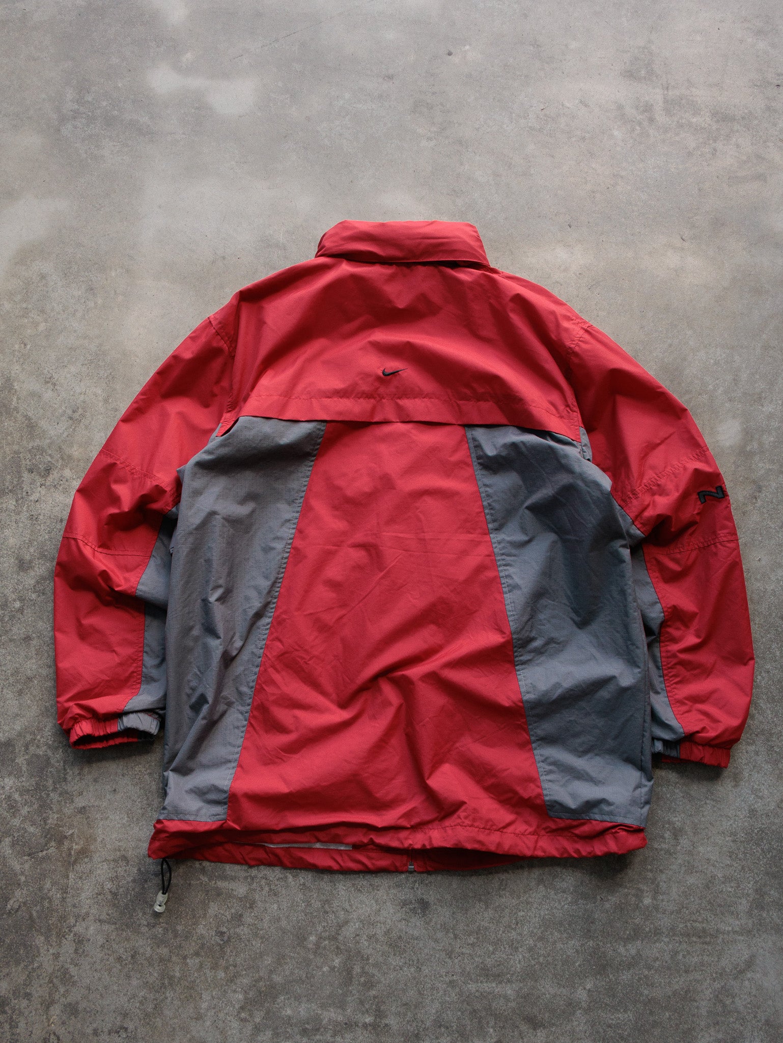 Vintage 00s Red Nike Colourblock Windbreaker (XL)
