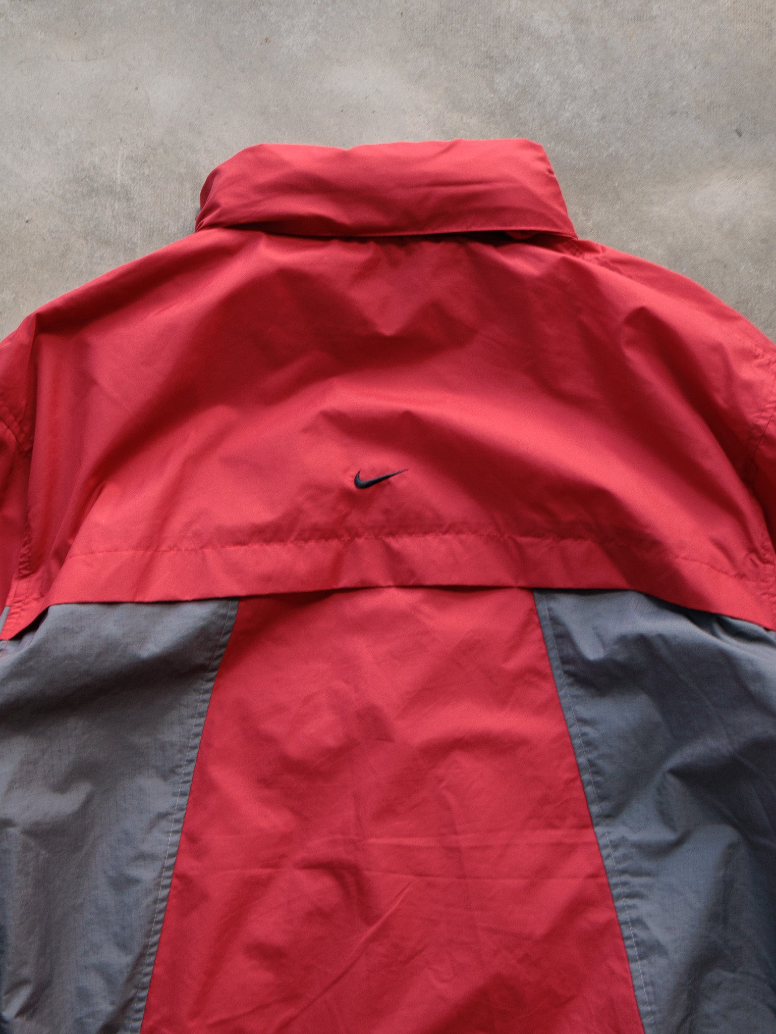 Vintage 00s Red Nike Colourblock Windbreaker (XL)