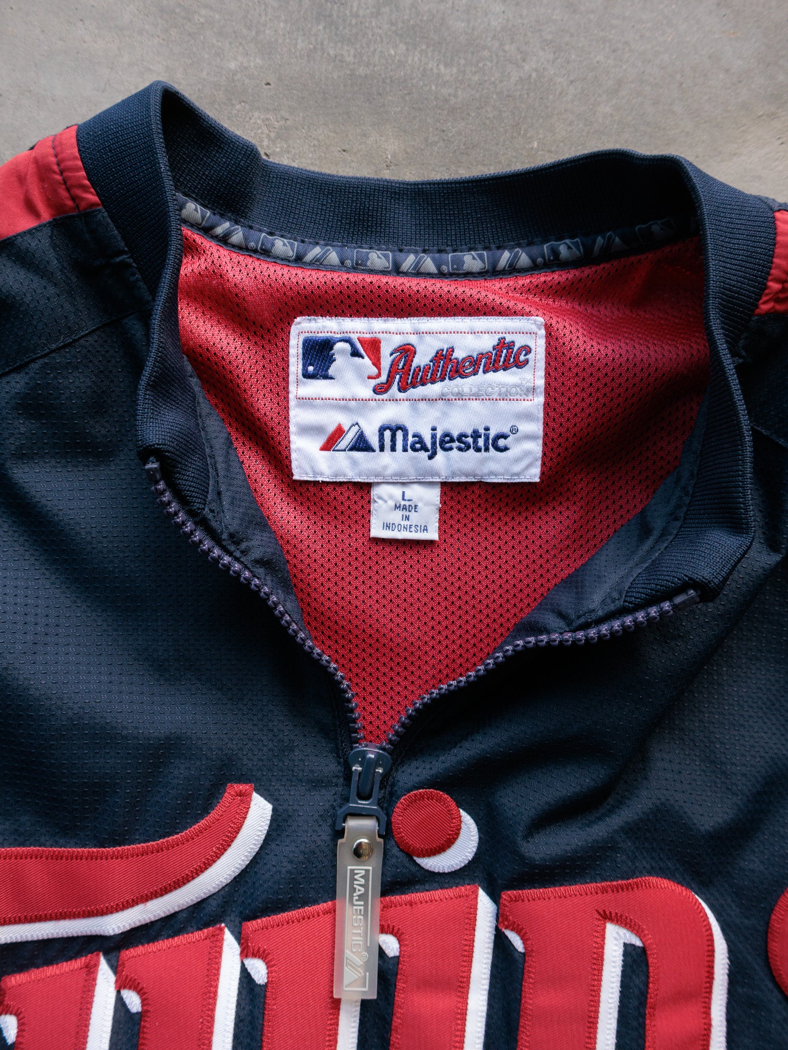 Vintage 00s Navy Majestic Minnesota Twins Track Jacket (L)