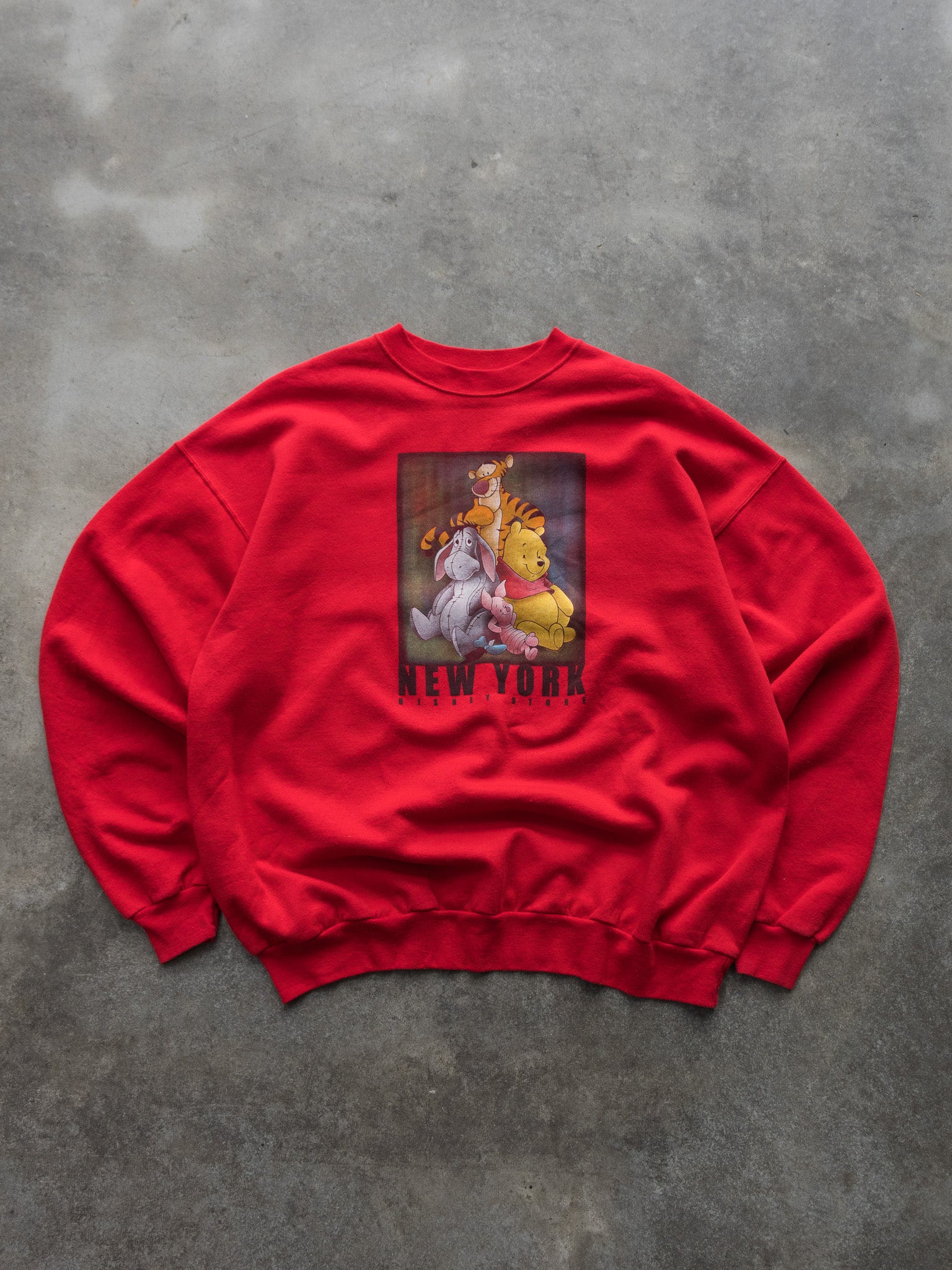 Vintage 90s New York Disney Store Pooh & Friends Sweatshirt (XL)