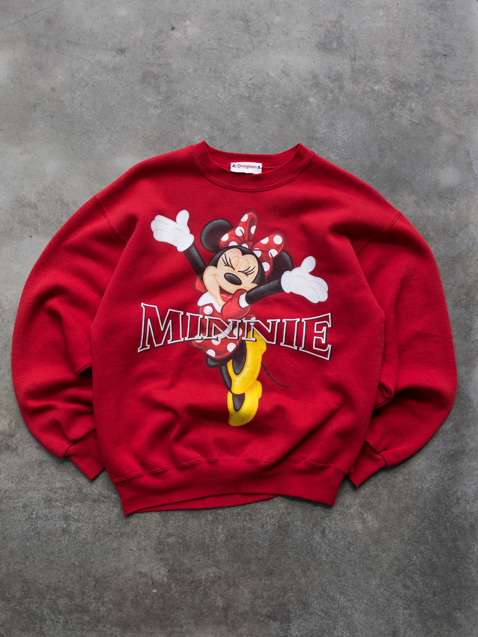 Vintage 90s Red Disneyland Minnie Mouse Sweatshirt (M)