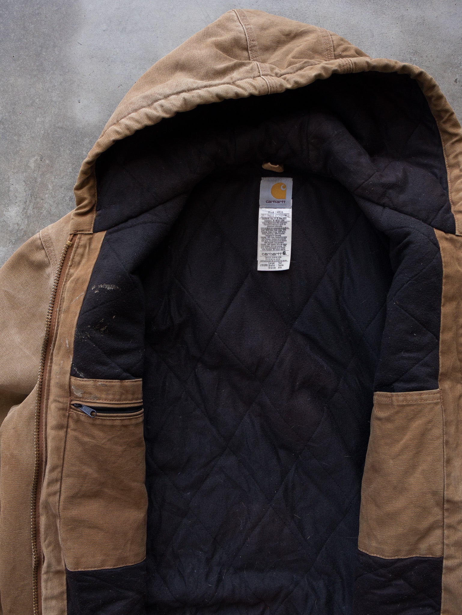 Vintage Carhartt Brown Quilted Jacket (L)