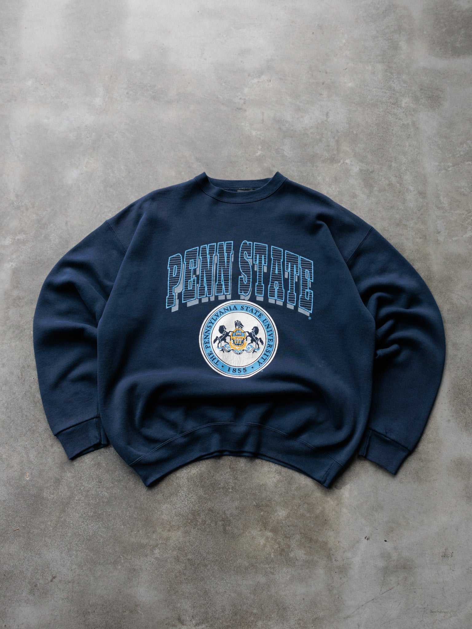 Vintage Navy Penn State Sweatshirt (XL)