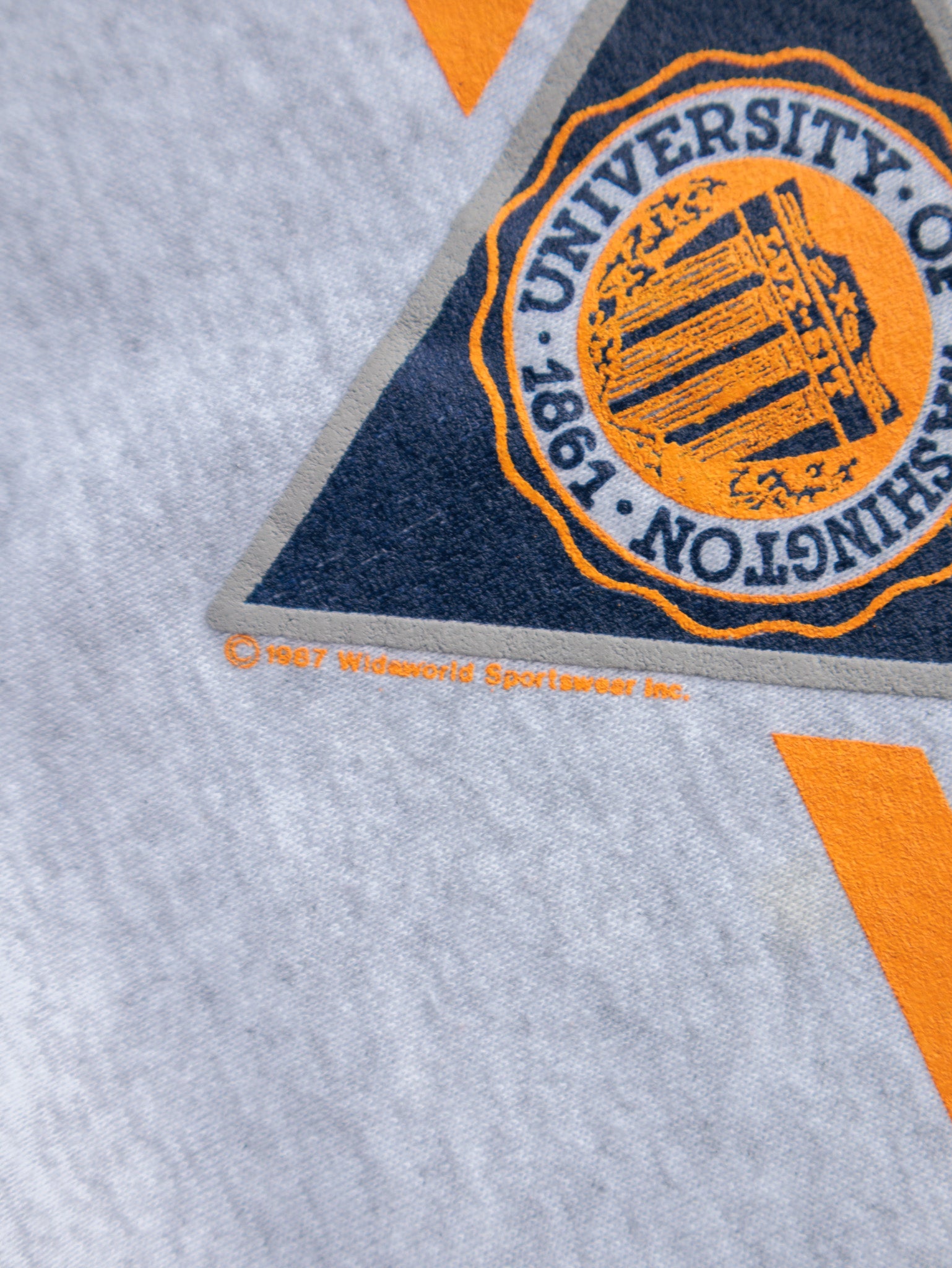 Vintage 1987 Grey University of Washington Sweatshirt (L)