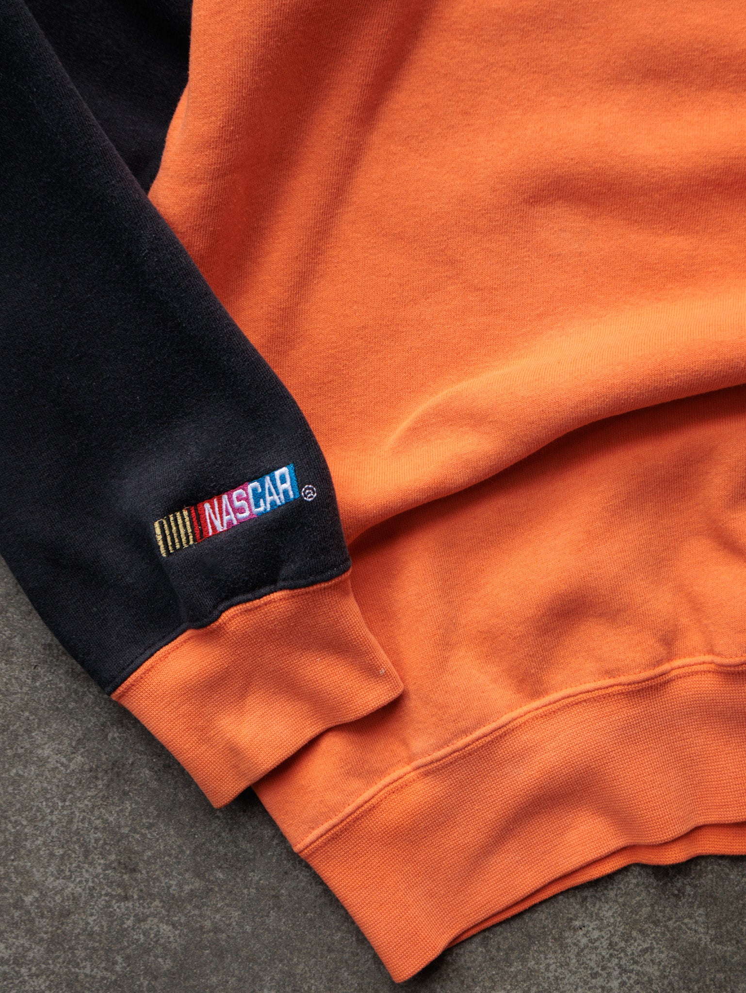 Vintage 00s Orange NASCAR Stewart Colourblock Sweatshirt (L)
