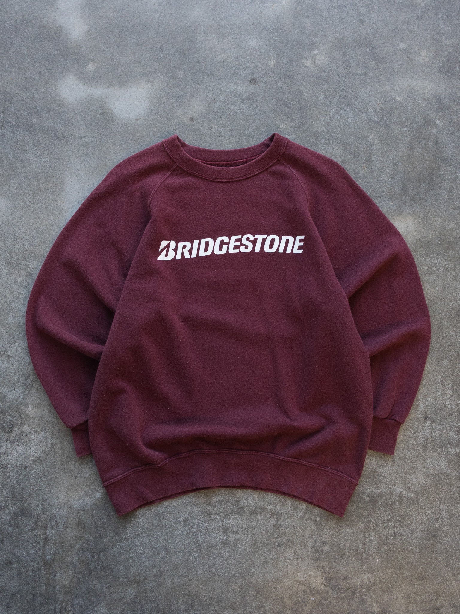 Vintage Maroon Bridgestone Logo Sweatshirt (M)