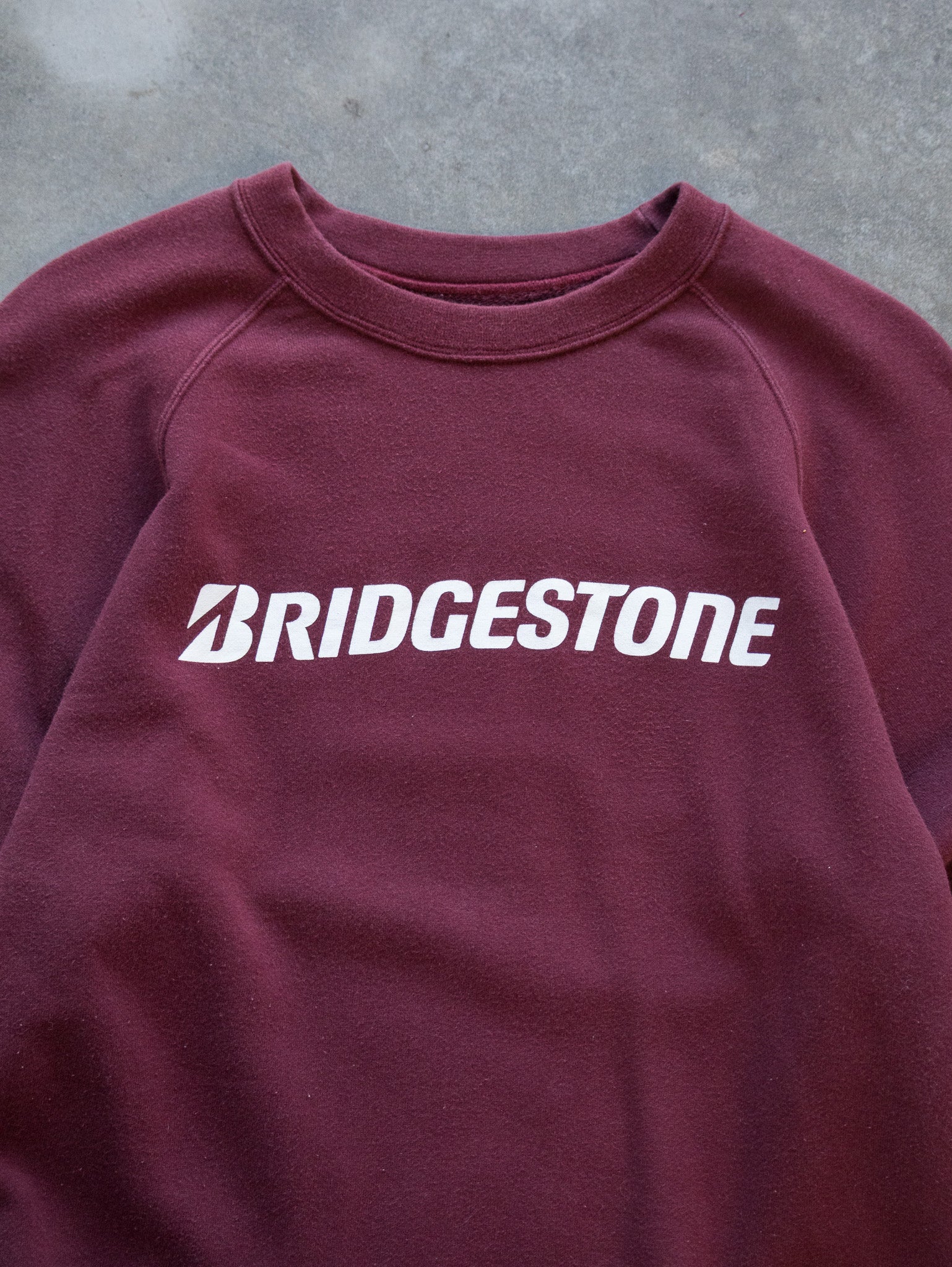 Vintage Maroon Bridgestone Logo Sweatshirt (M)